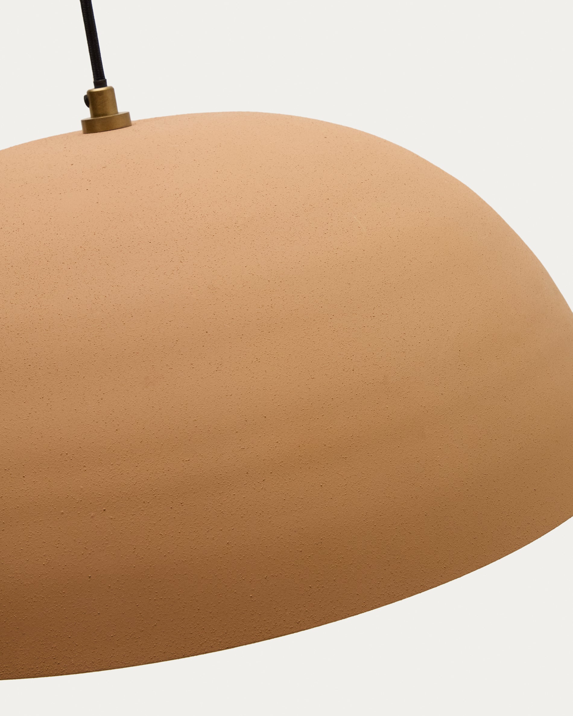 Nibla ceiling lamp in terracotta-effect metal Ø46cm - Detail