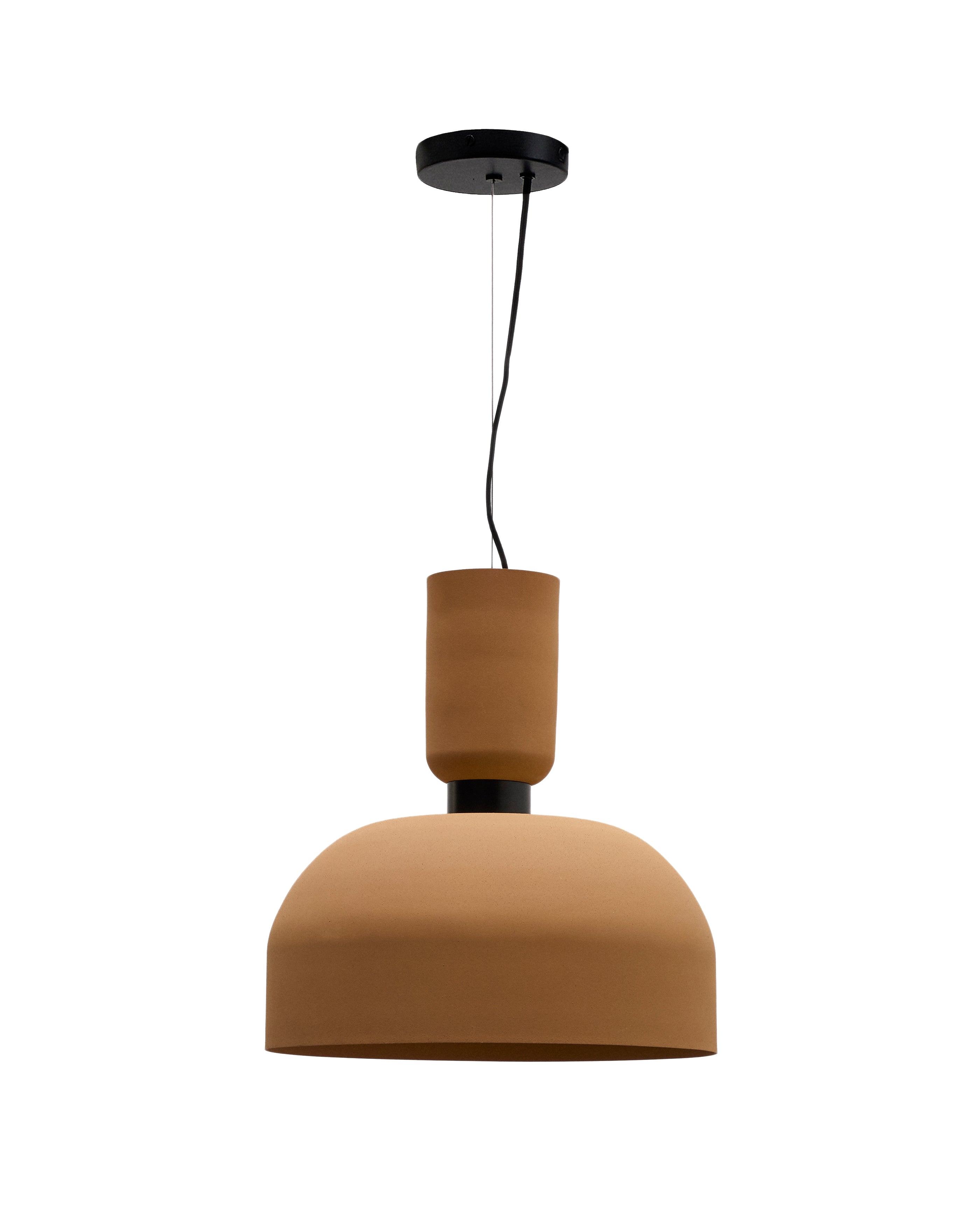 Nibla ceiling lamp in terracotta-effect metal Ø40cm - Product Image