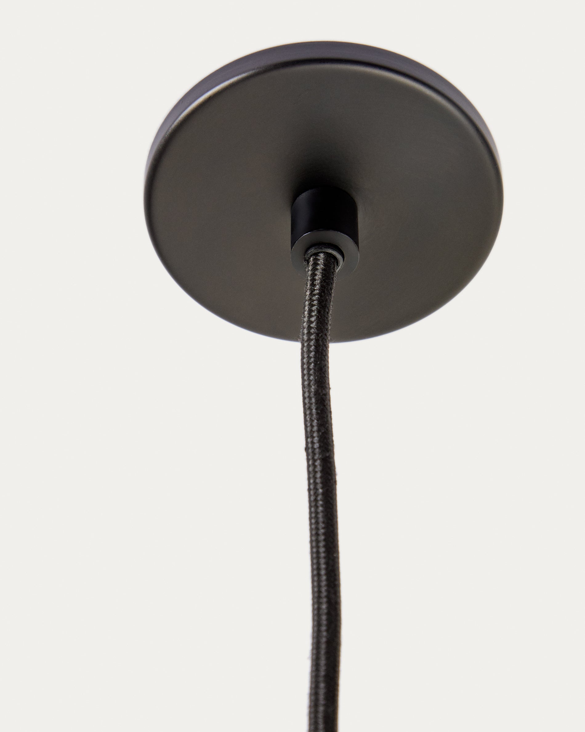 Nuvira ceiling lamp in black satin metal - Detail