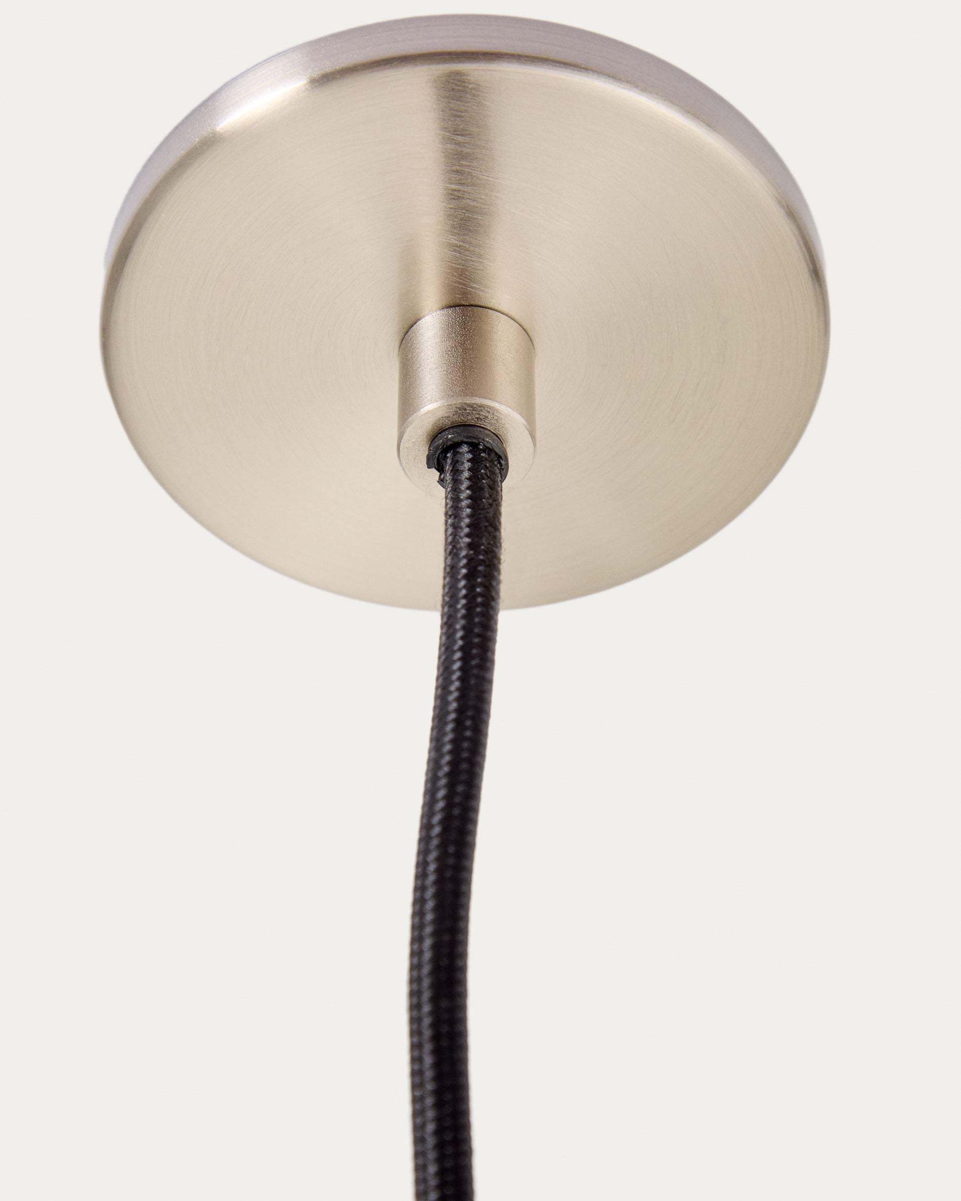 Nuvira ceiling lamp in light grey brushed metal - Detail