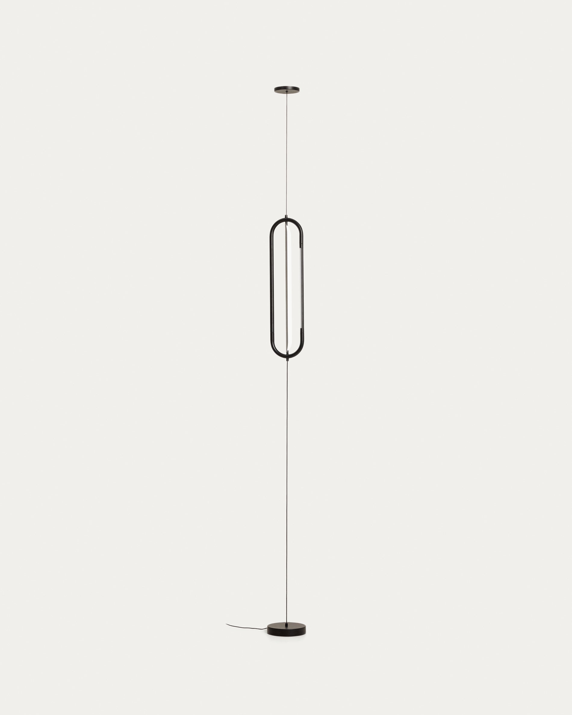 Bow black aluminium ceiling lamp Ø 16 cm - Product View