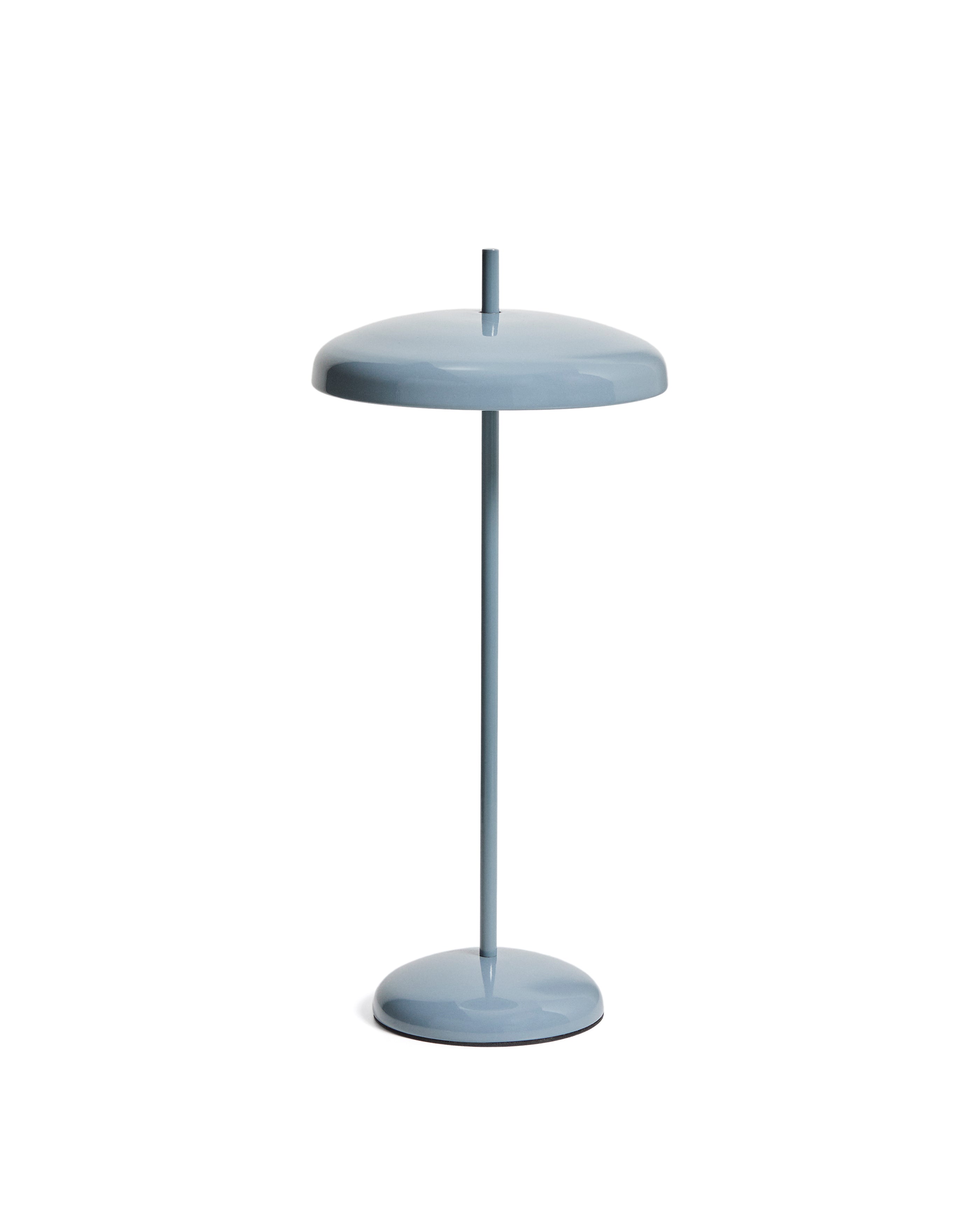 Porte blue aluminium portable table lamp - Product Image