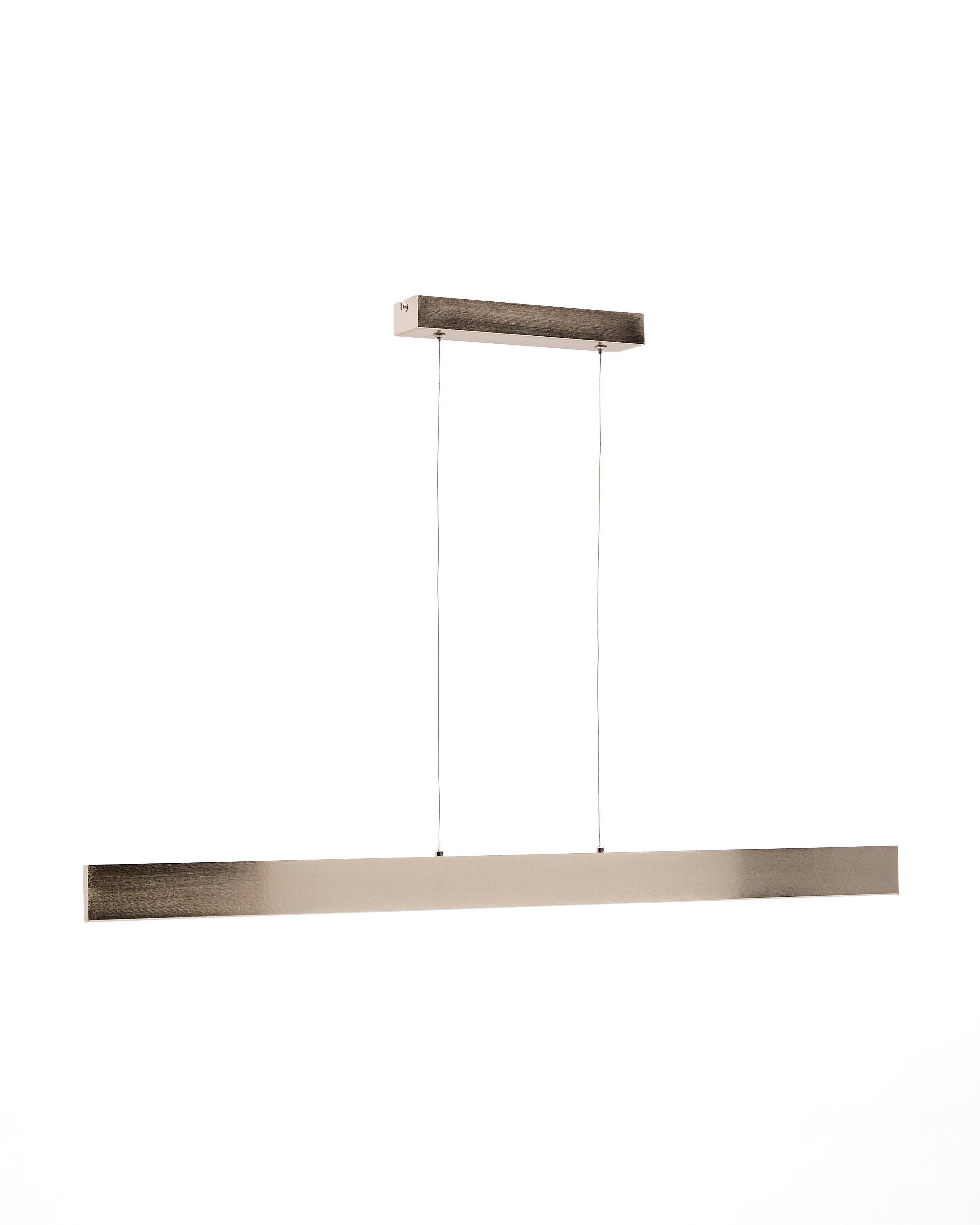 Boadella aluminium ceiling lamp with silver brushed painted finish