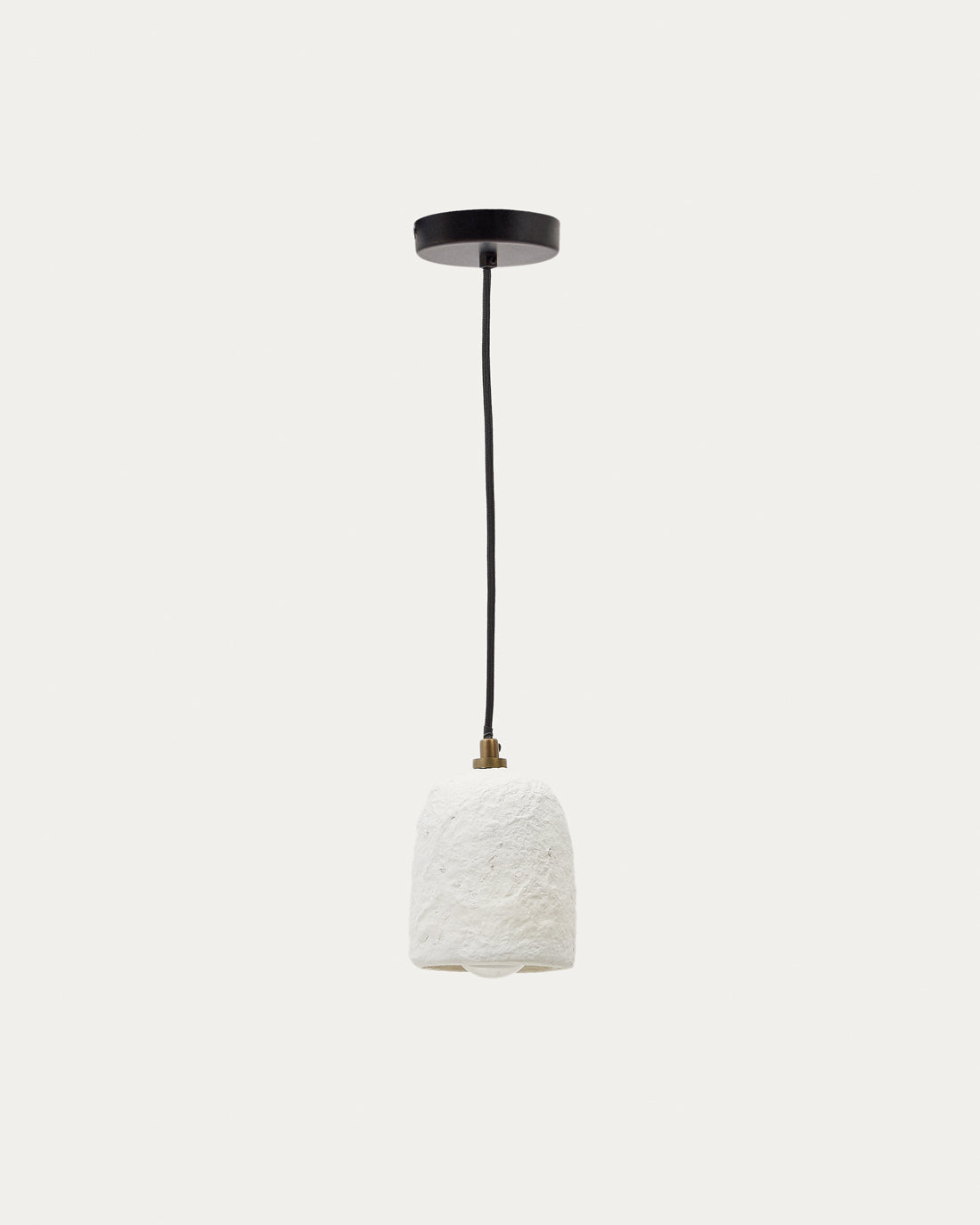 Ullaro white papier-mâché ceiling lamp Ø 11,5 cm - Product View