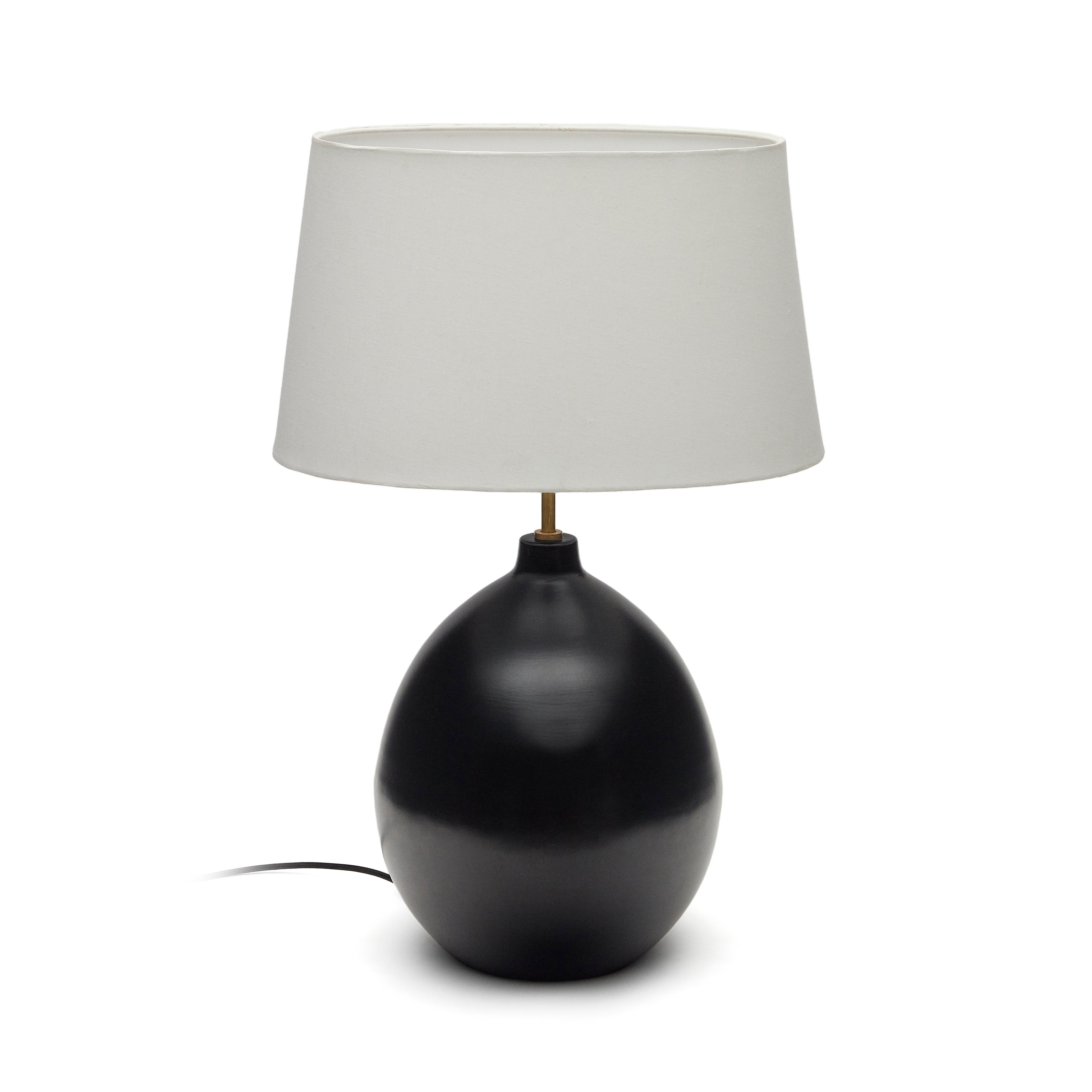 Foixa metal table lamp in black finish - Product Image