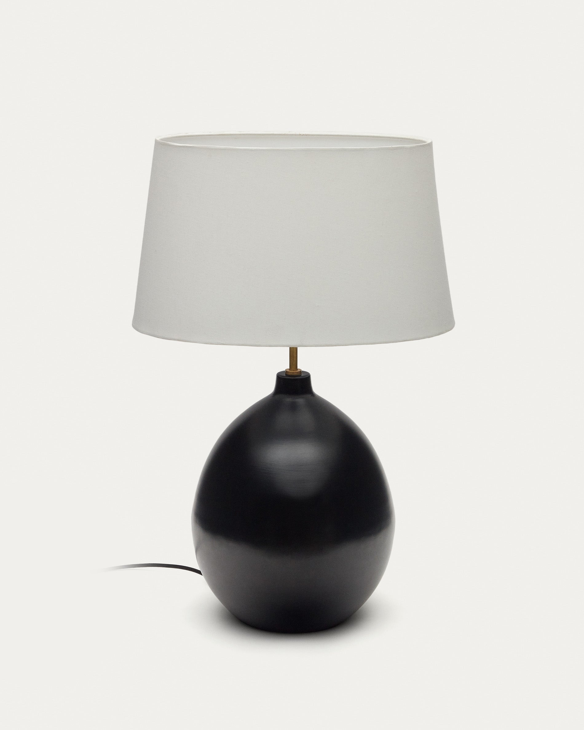 Foixa metal table lamp in black finish - Product View