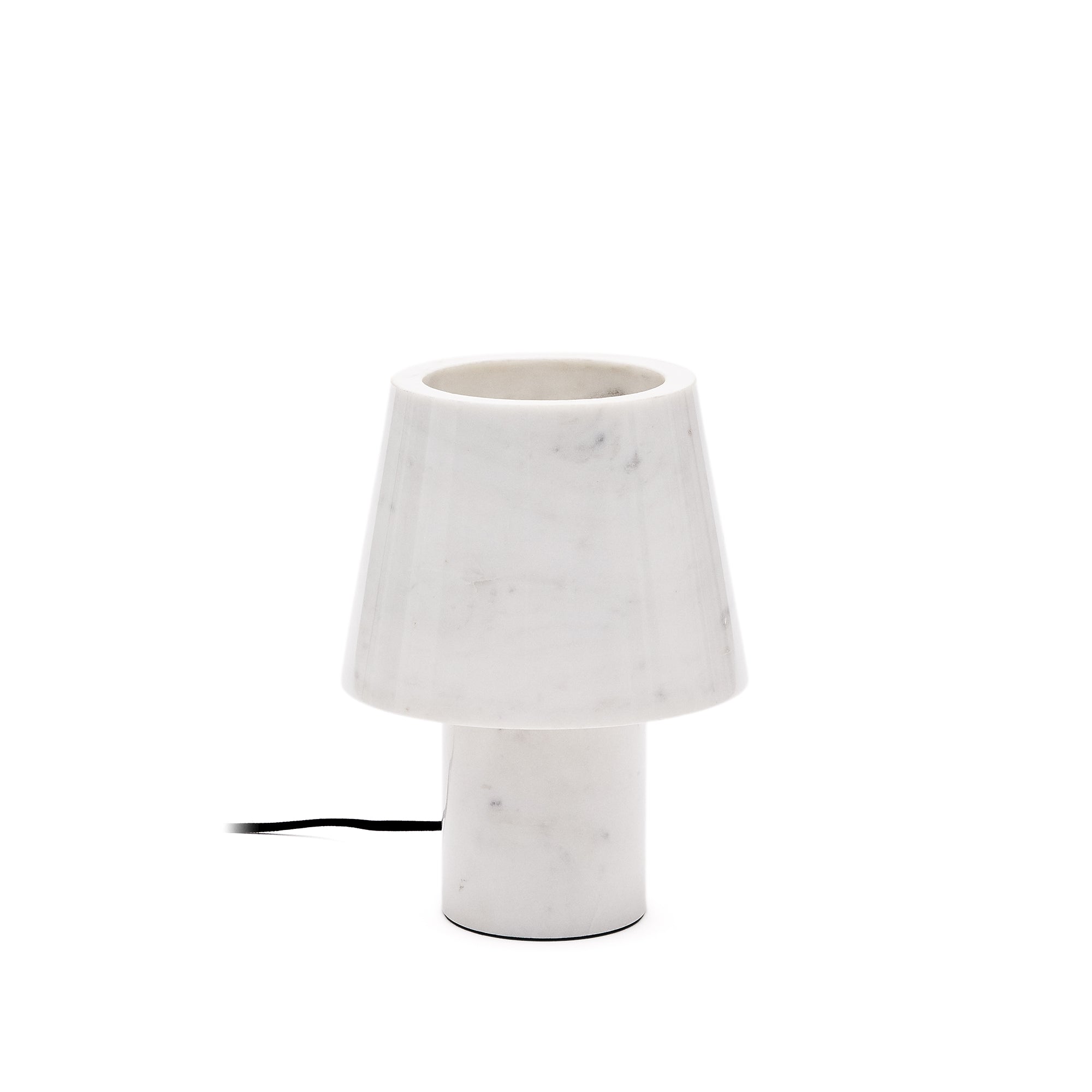 Alaro white marble table lamp - Product Image