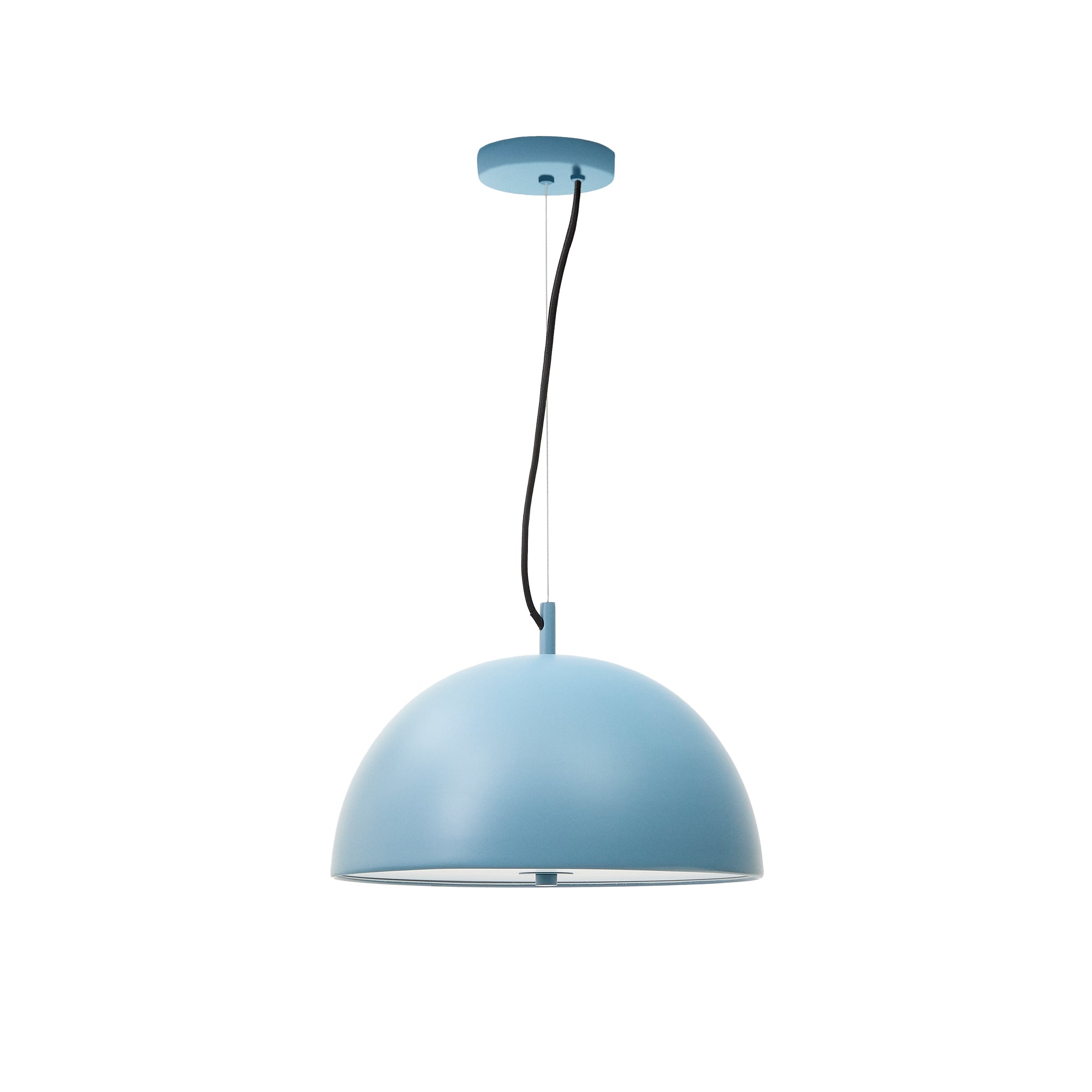 Catlar metal ceiling lamp in a blue painted finish Ø 40 cm - Product Image