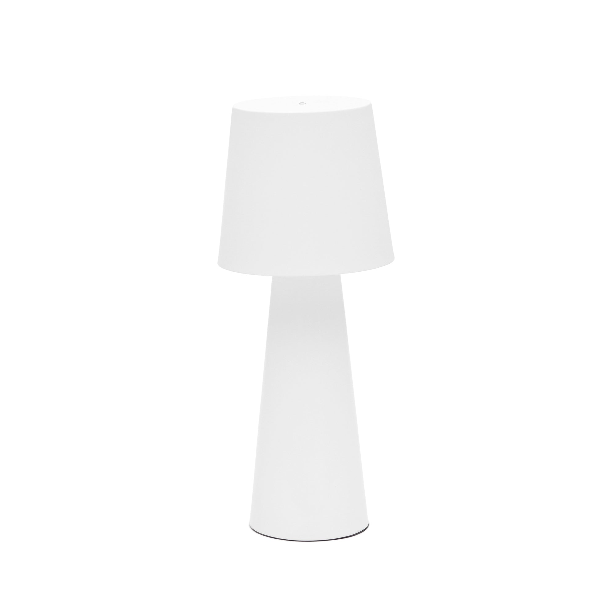 Arenys large outdoor metal table lamp in a white painted finish - Product Image