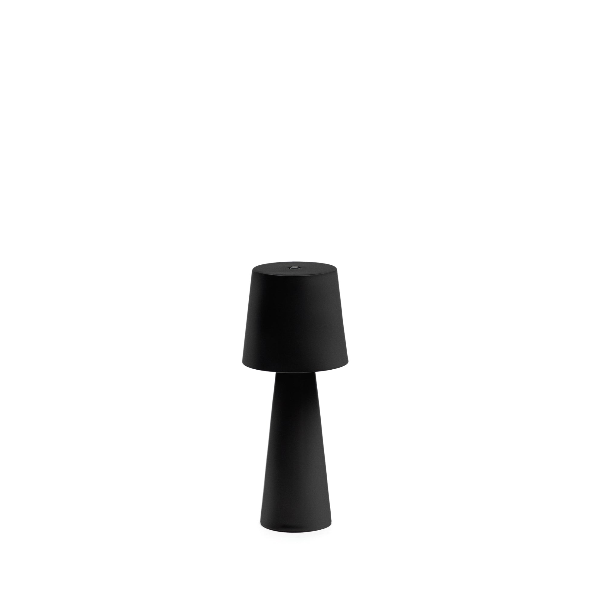 Arenys small outdoor metal table lamp in a black painted finish - Product Image