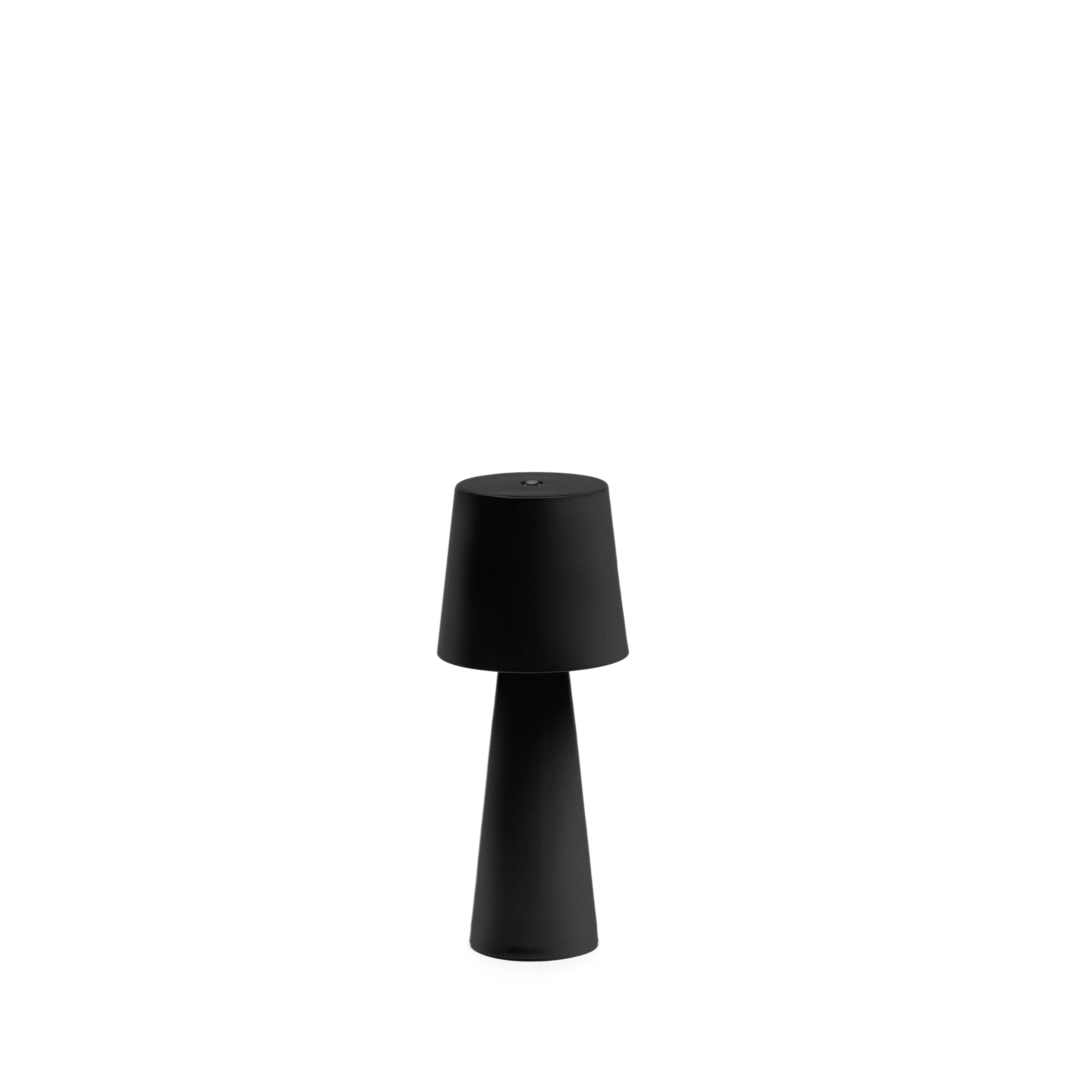 Arenys small outdoor metal table lamp in a black painted finish - Product Image