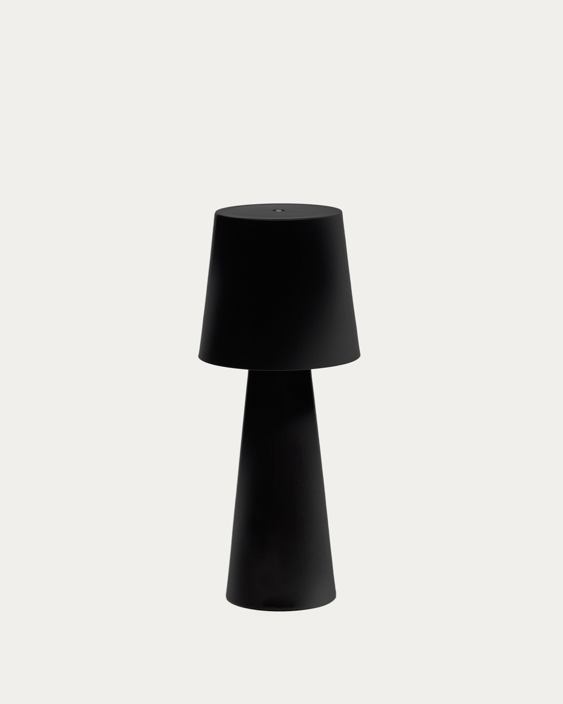 Arenys large outdoor metal table lamp in a black painted finish - Product View