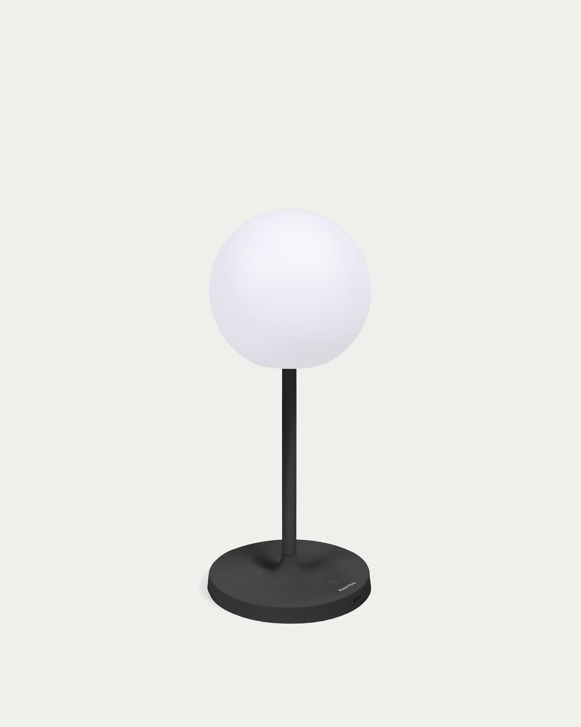 Dinesh outdoor table lamp in black aluminium 40 cm - Product View