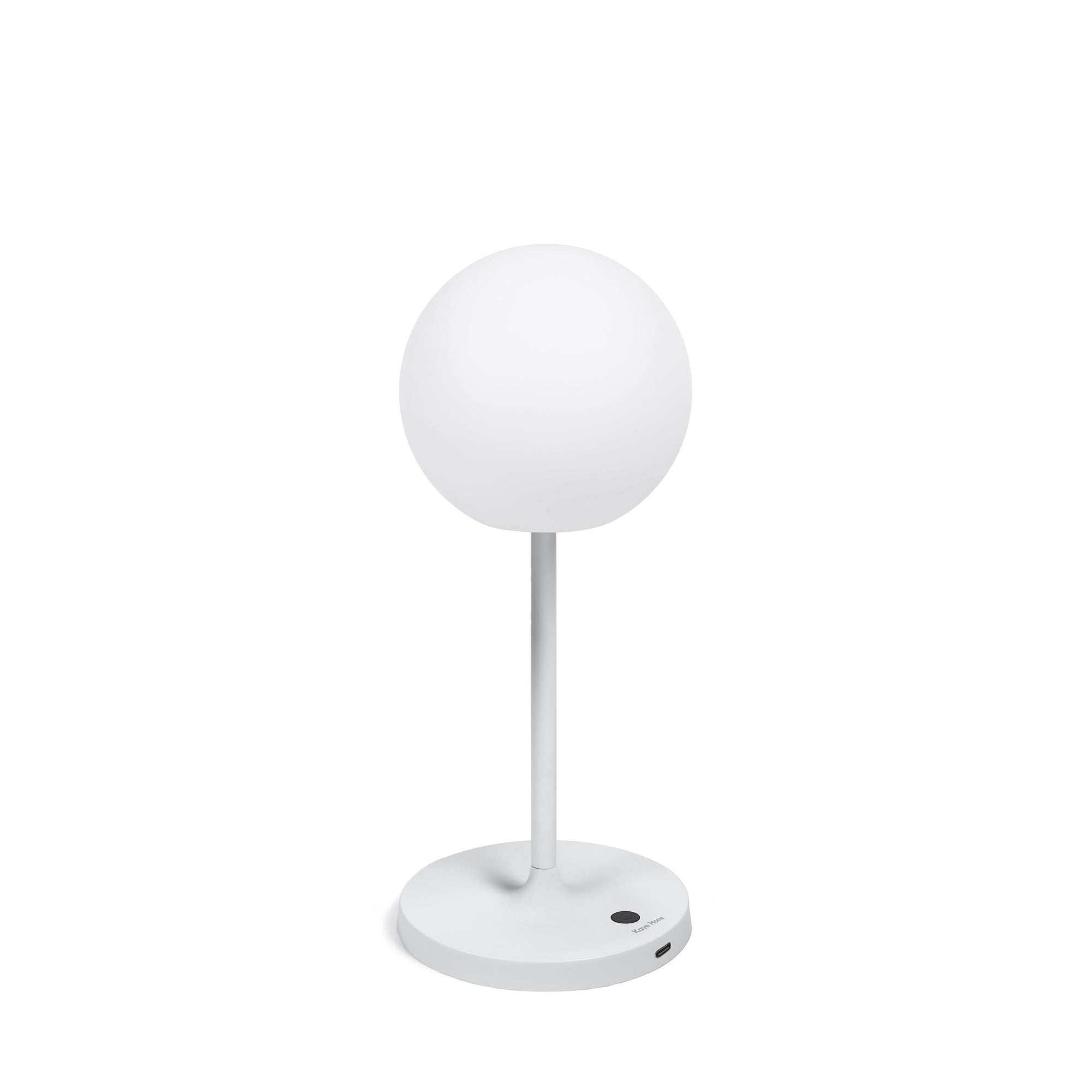 Dinesh outdoor table lamp in grey aluminium 40 cm - Product Image