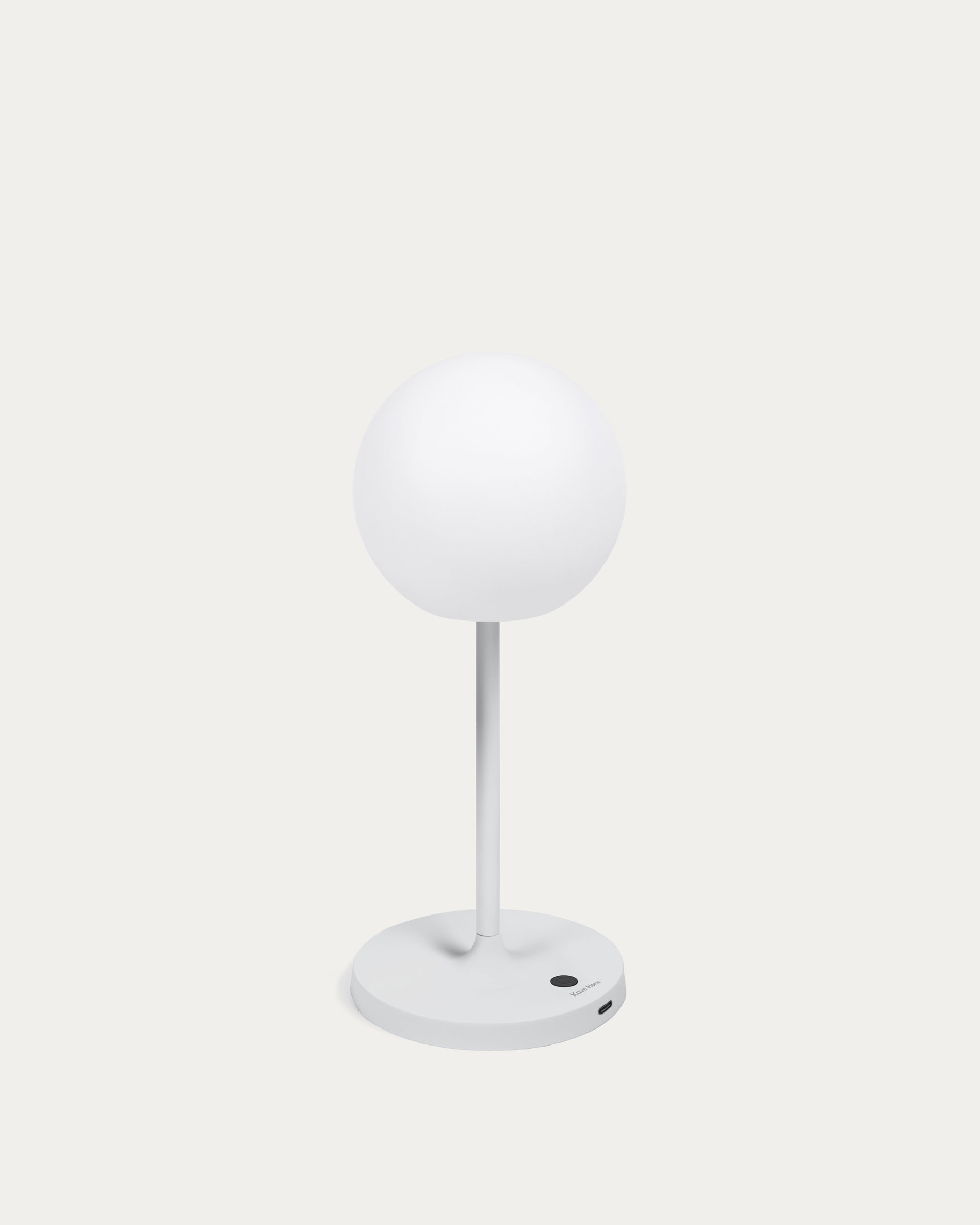 Dinesh outdoor table lamp in grey aluminium 40 cm - Product View