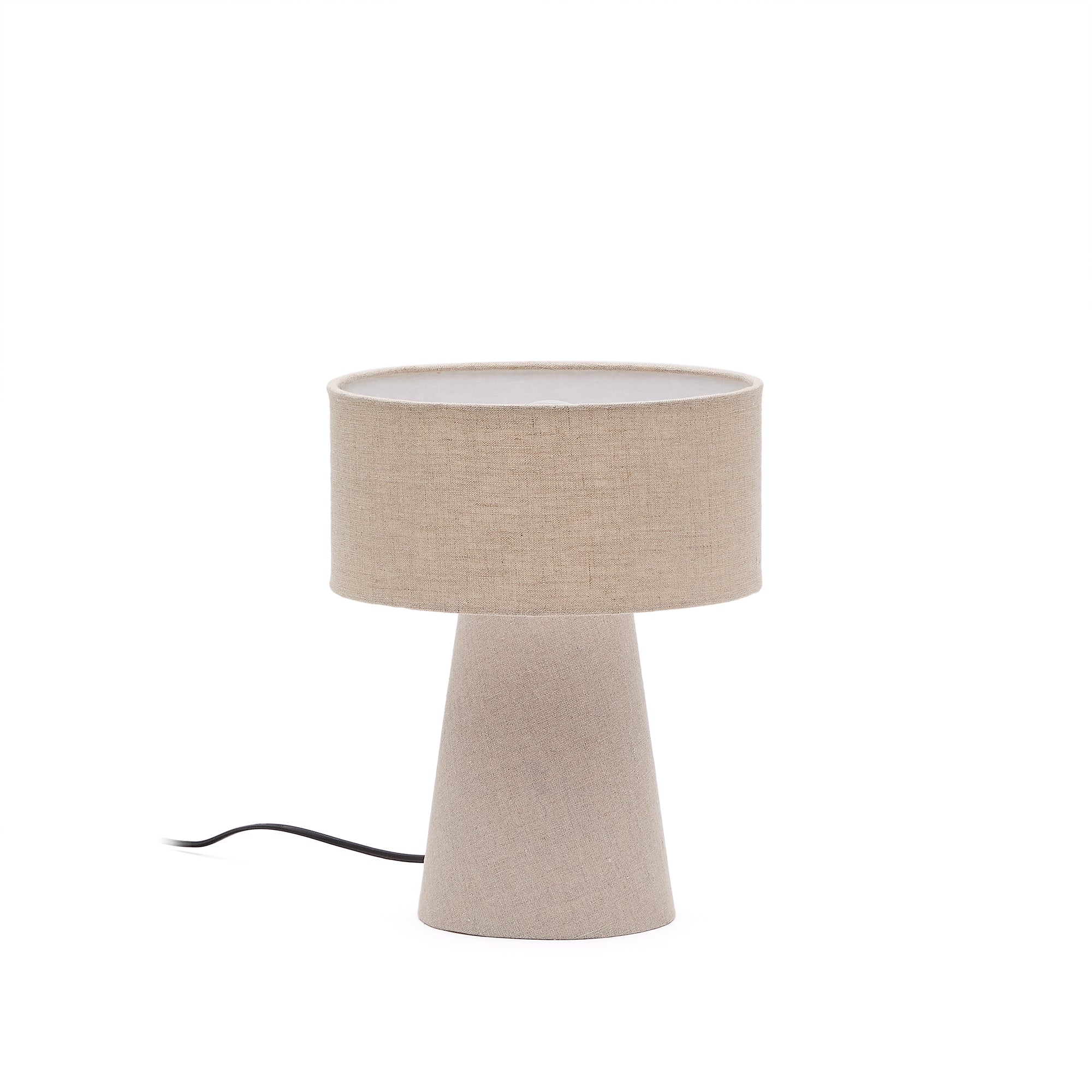 Algaida table lamp in grey fabric - Product Image