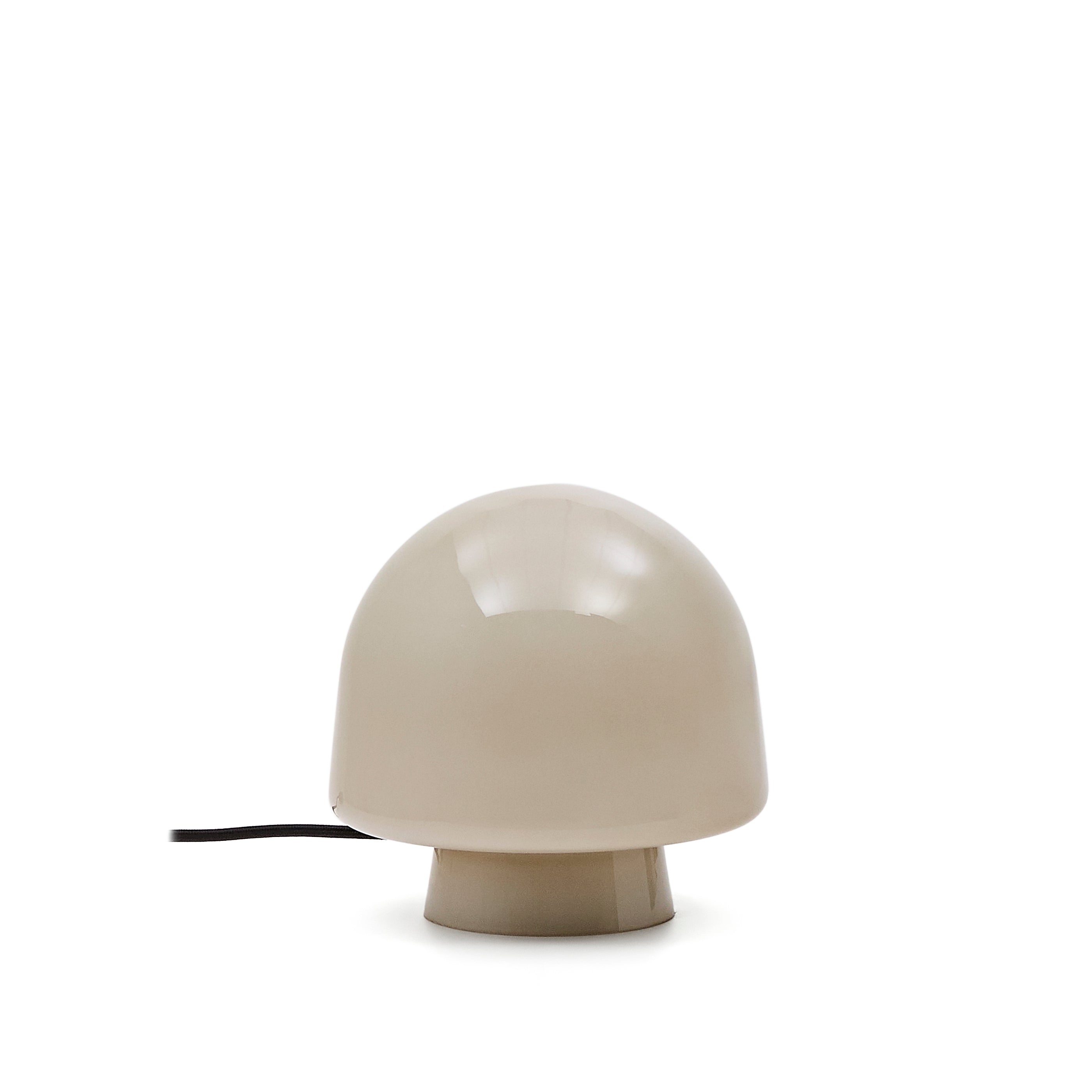 Reig grey glass table lamp - Product Image