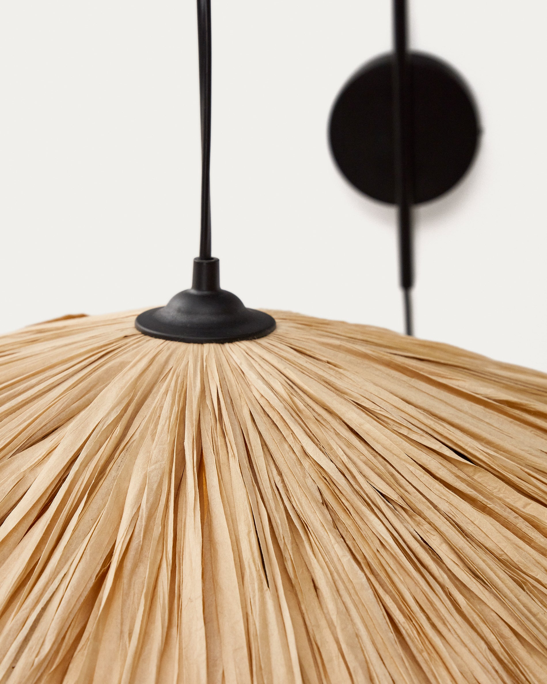 Rosella wall lamp in natural raffia - Detail
