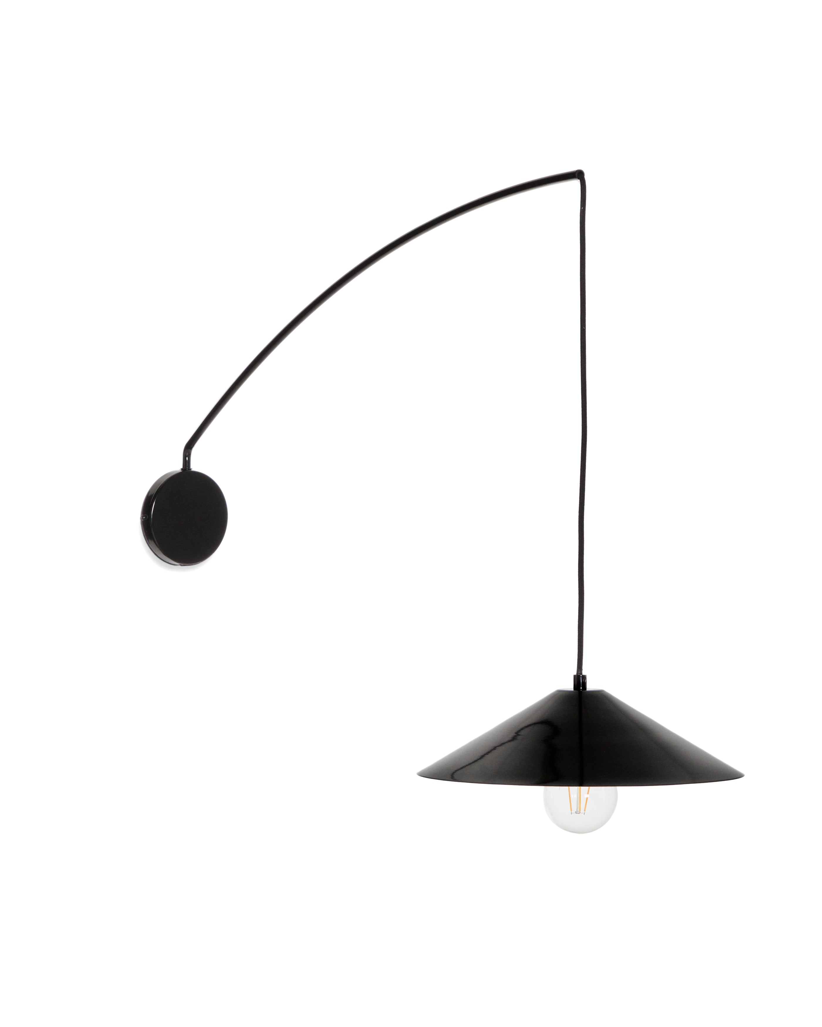 Kally wall lamp in a black painted finish - Product Image