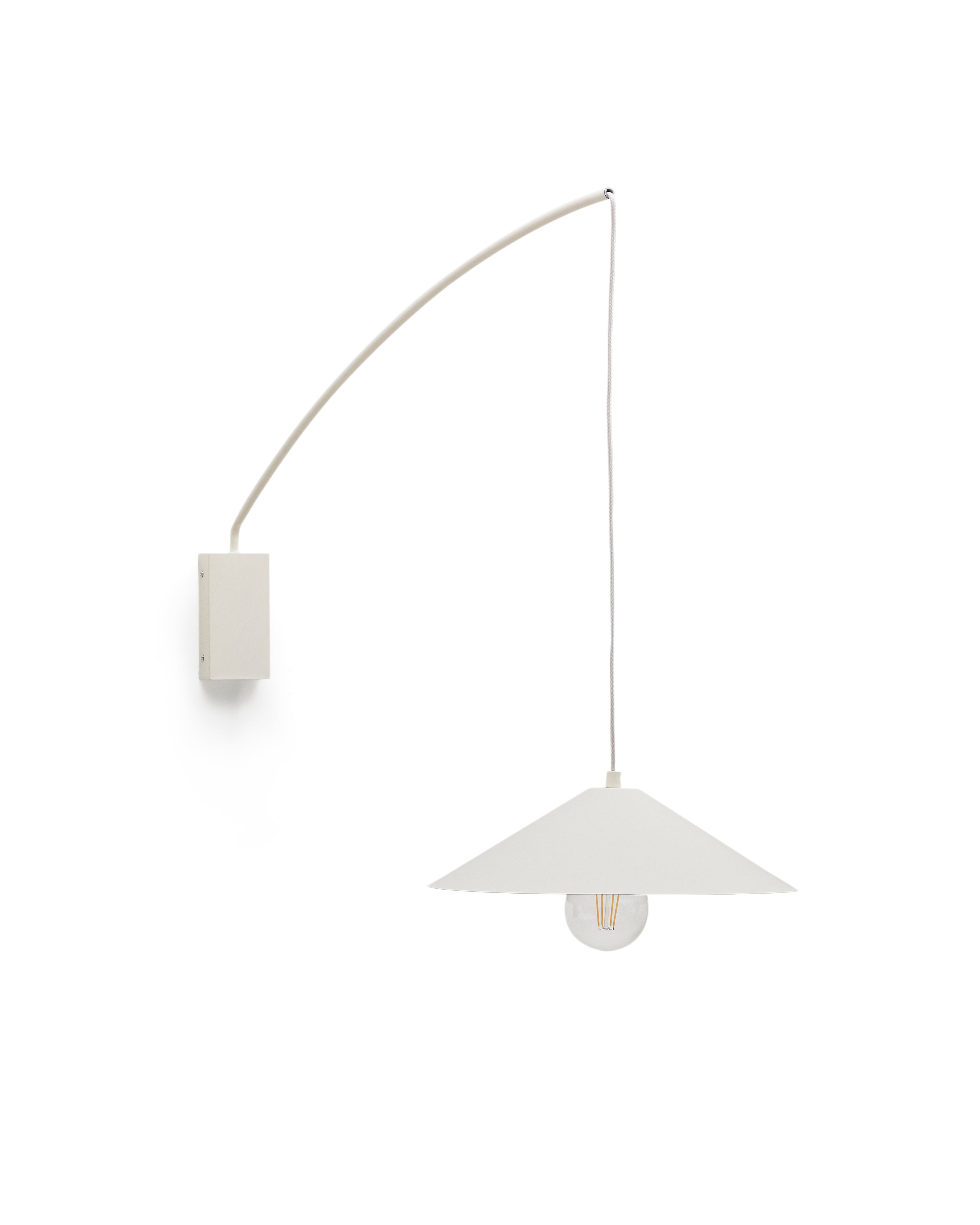 Kally wall lamp in a beige painted finish - Product Image