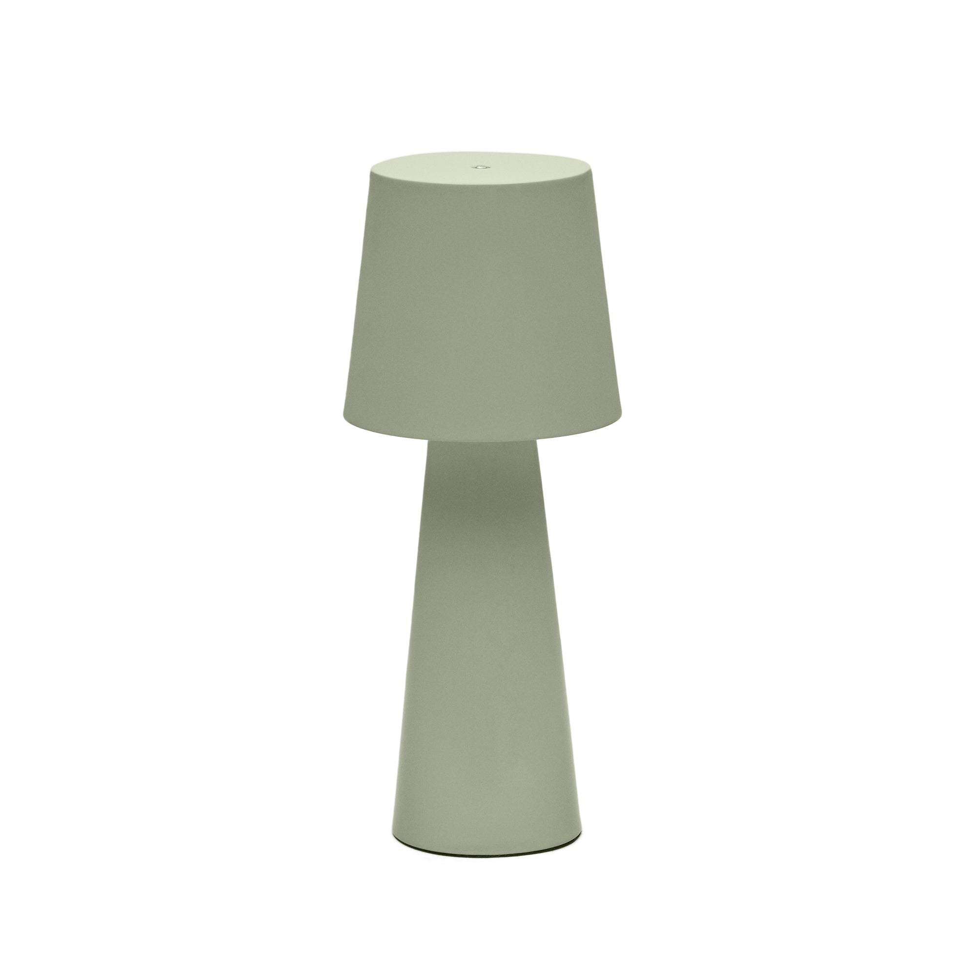 Arenys large outdoor metal table lamp in a turquoise painted finish - Product Image