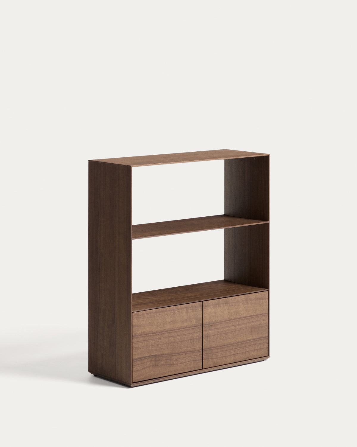Visala with 1 visible shelf walnut-veneer shelf 90 x 106 cm FSC 100% - Product View