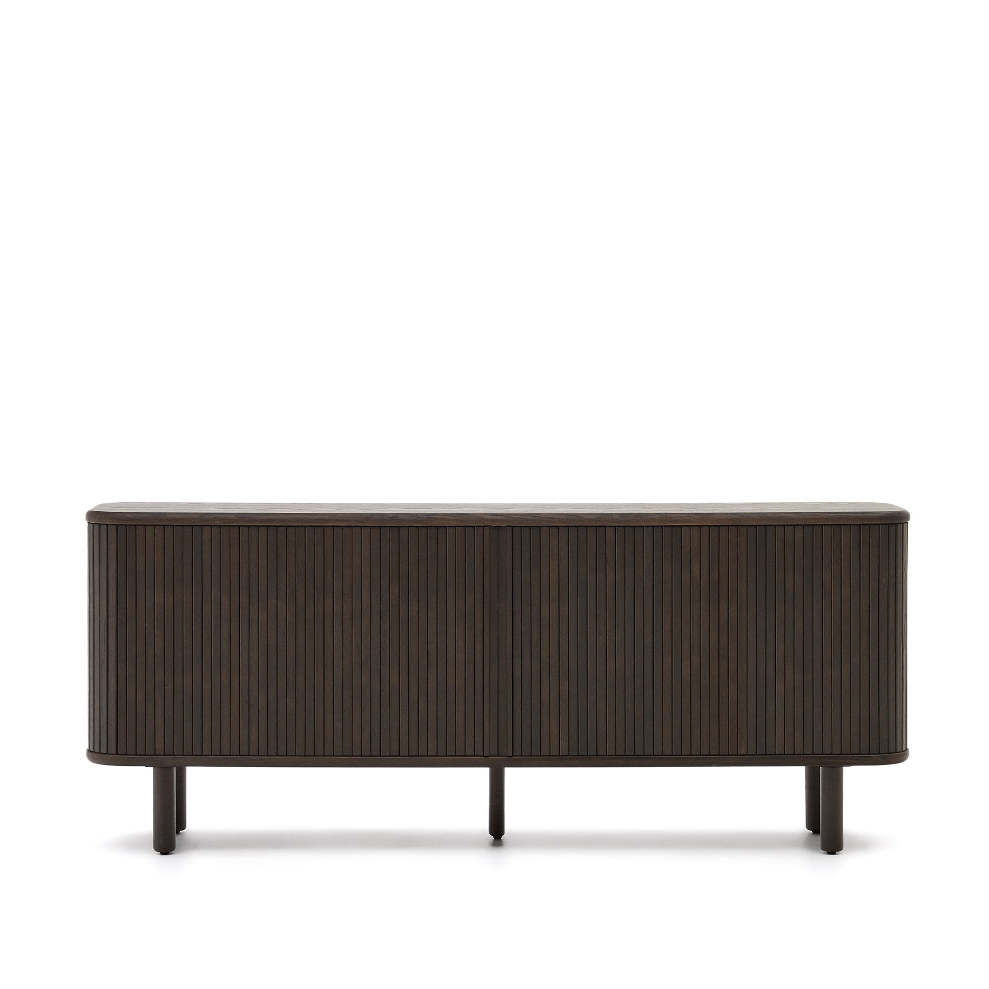 Mailen 2 door sideboard in ash veneer with a dark finish 180 x 75 cm - Product Image