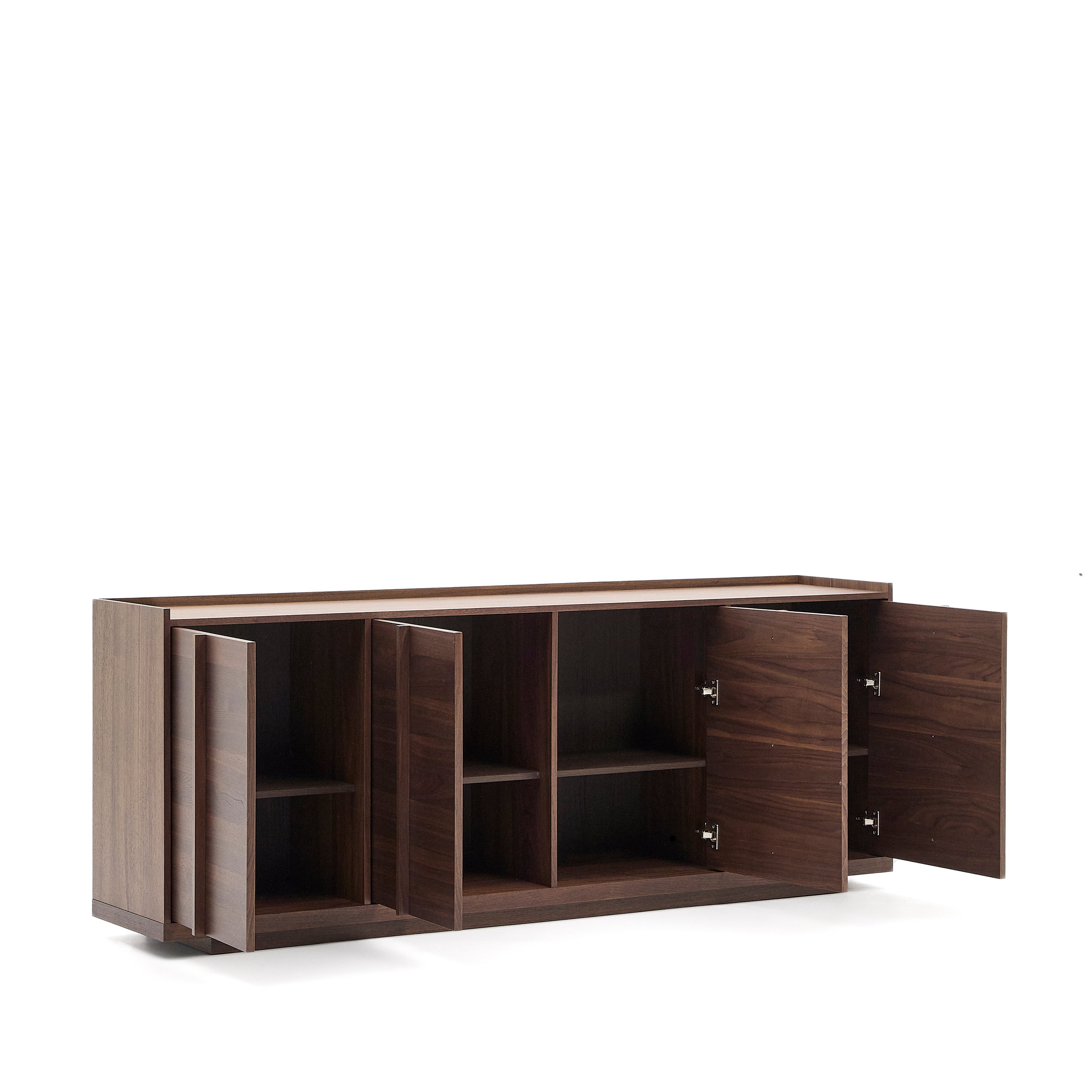 Onix sideboard with a walnut veneer in a dark finish, 200 x 80 cm FSC Mix Credit - Product Image