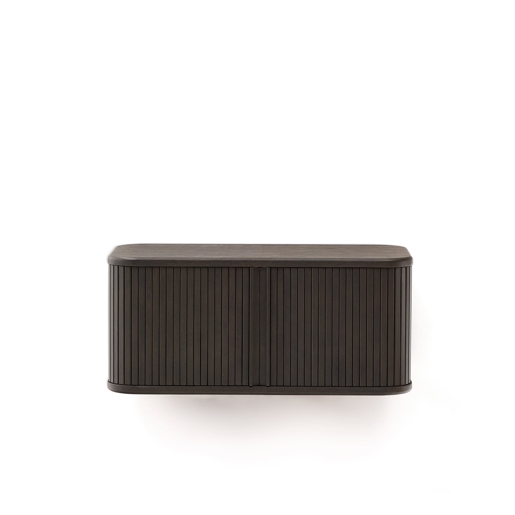 Mailen bathroom cupboard in ash veneer in a dark finish, 90 x 45 cm - Product Image