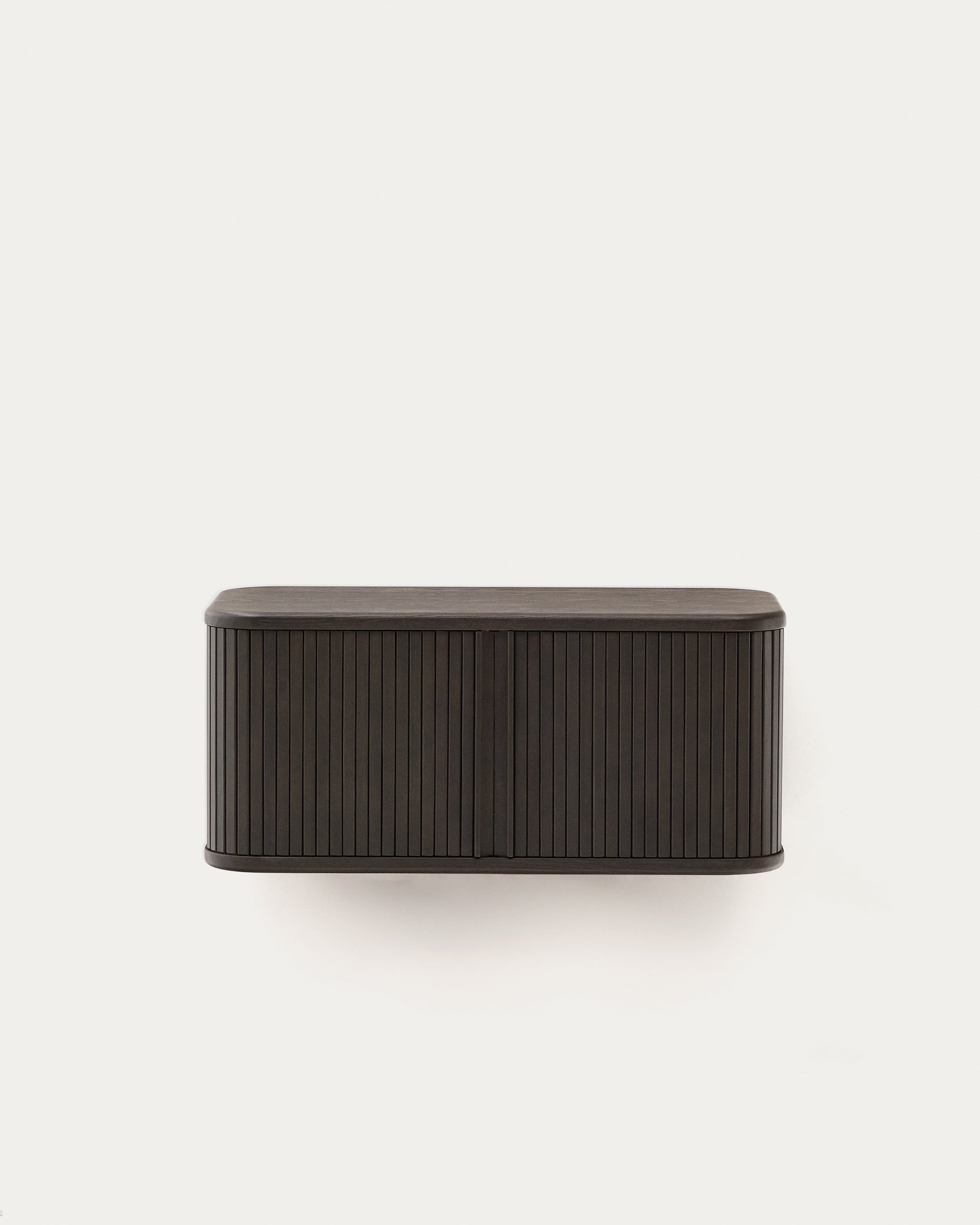 Mailen bathroom cupboard in ash veneer in a dark finish, 90 x 45 cm - Product View