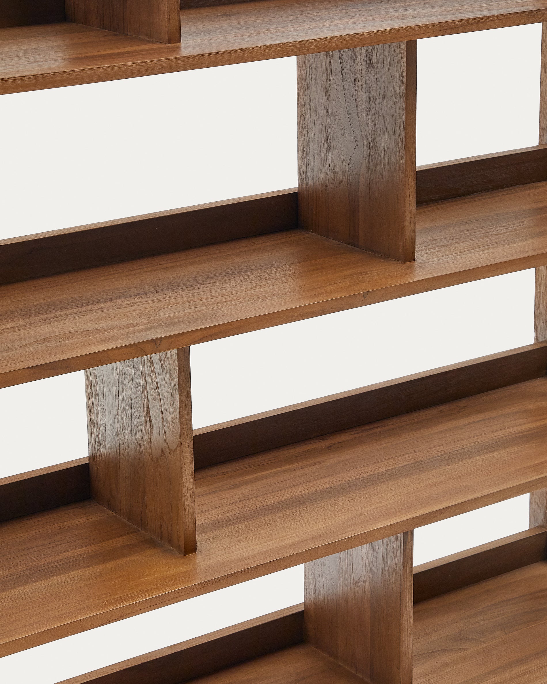 Sashi shelving unit made in solid teak wood 150 x 185 cm - Detail