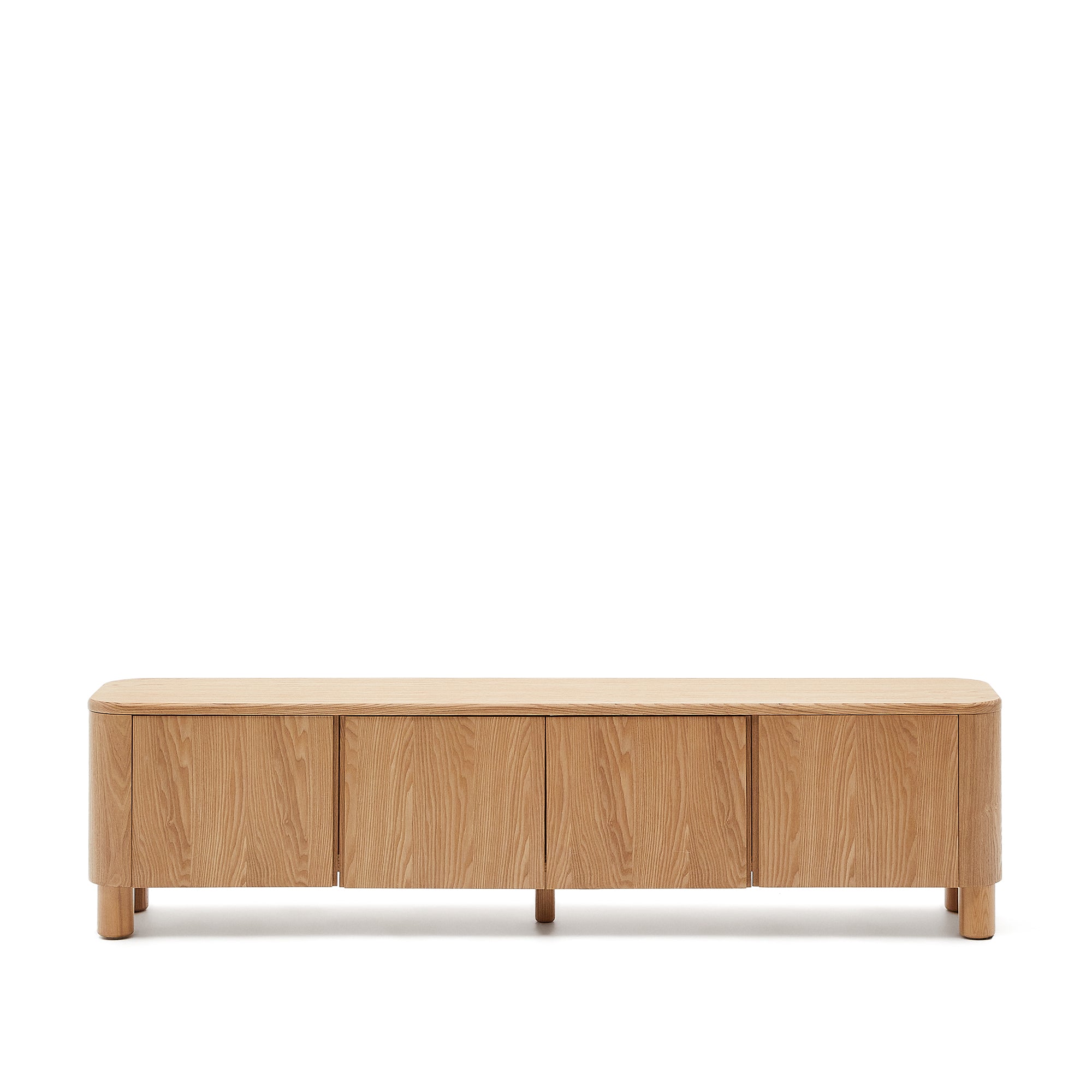 Salaya TV stand in ash plywood FSC Mix Credit, 200 cm x 52 cm - Product Image