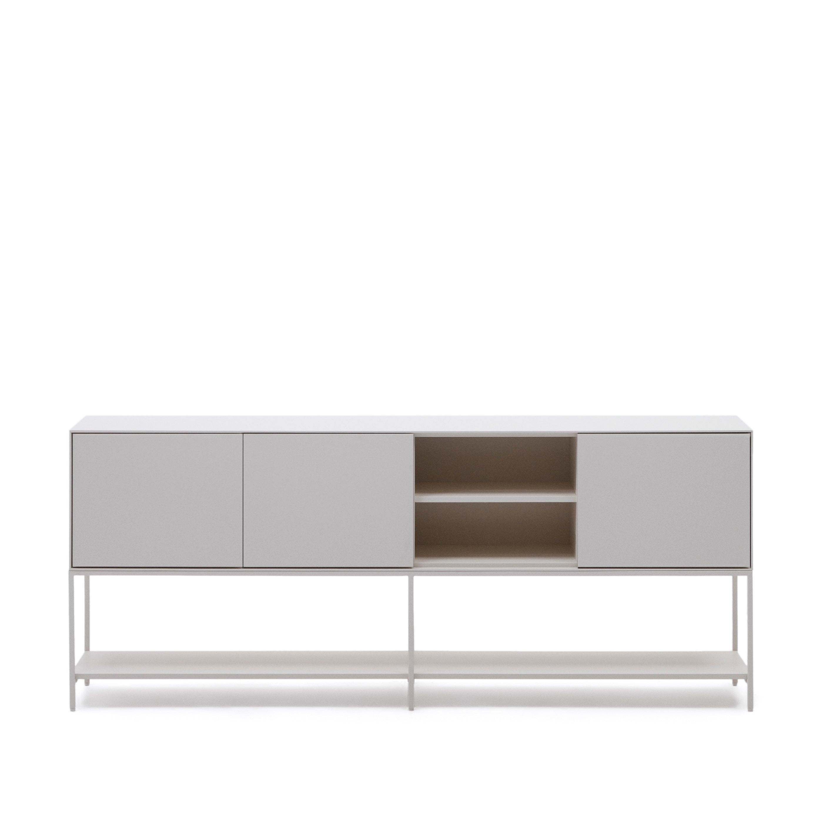 Vedrana 3-door sideboard white lacquered MDF 195 x 80 cm - Product Image