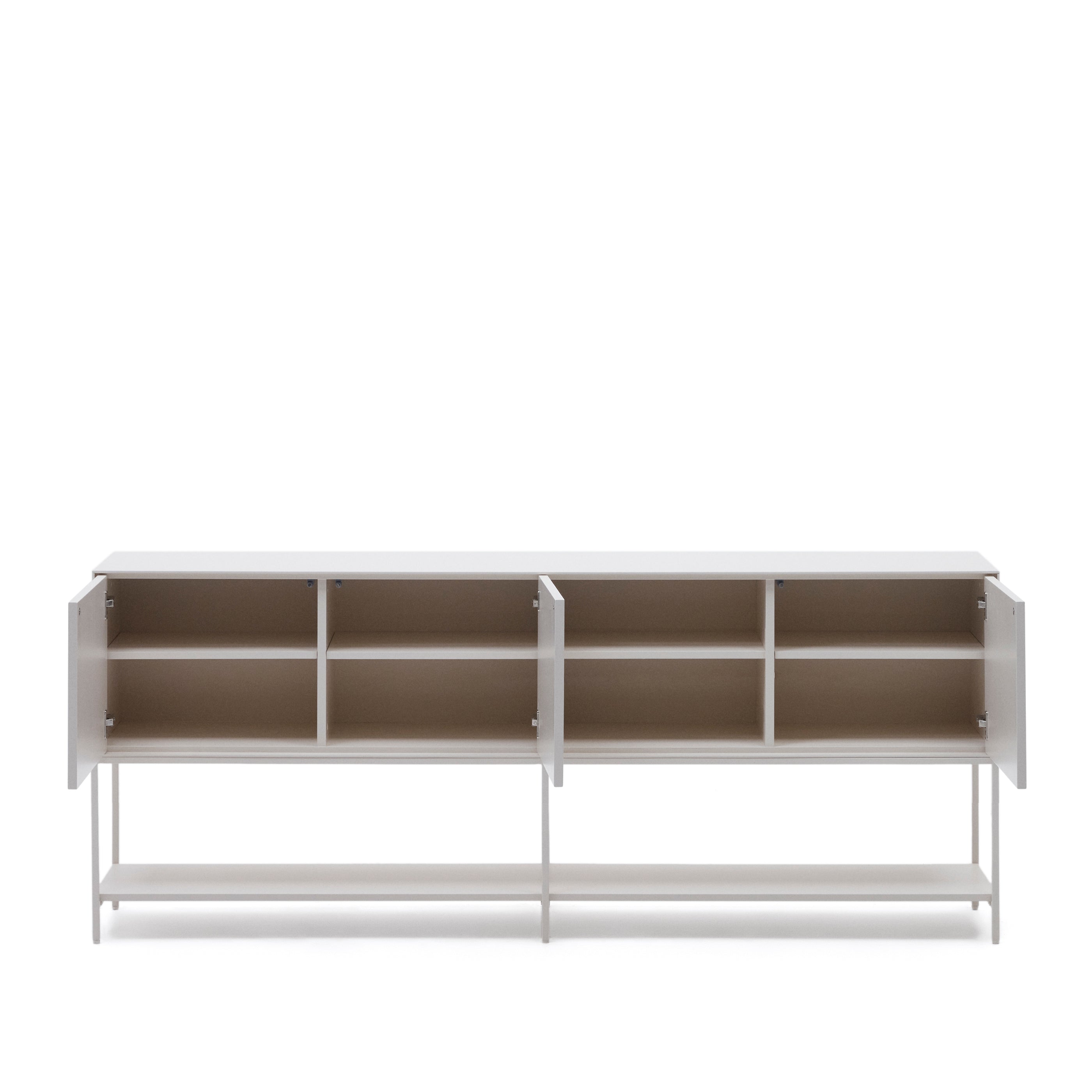 Vedrana 3-door sideboard white lacquered MDF 195 x 80 cm - Product Image