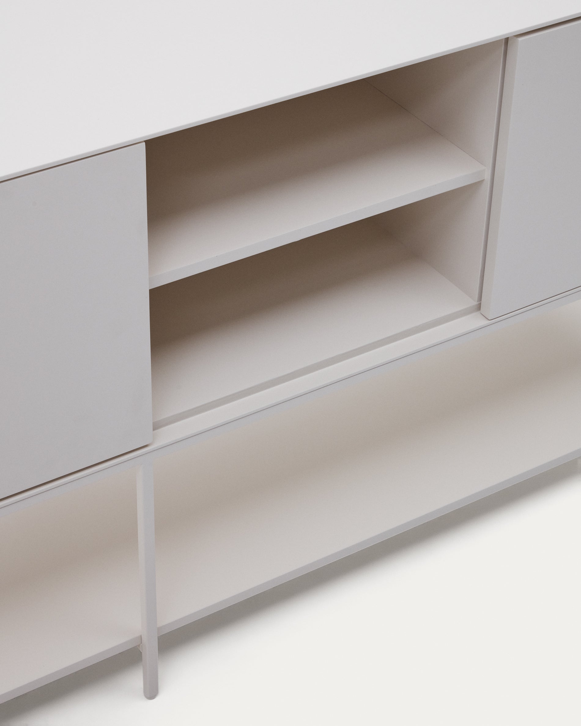 Vedrana 3-door sideboard white lacquered MDF 195 x 80 cm - Detail
