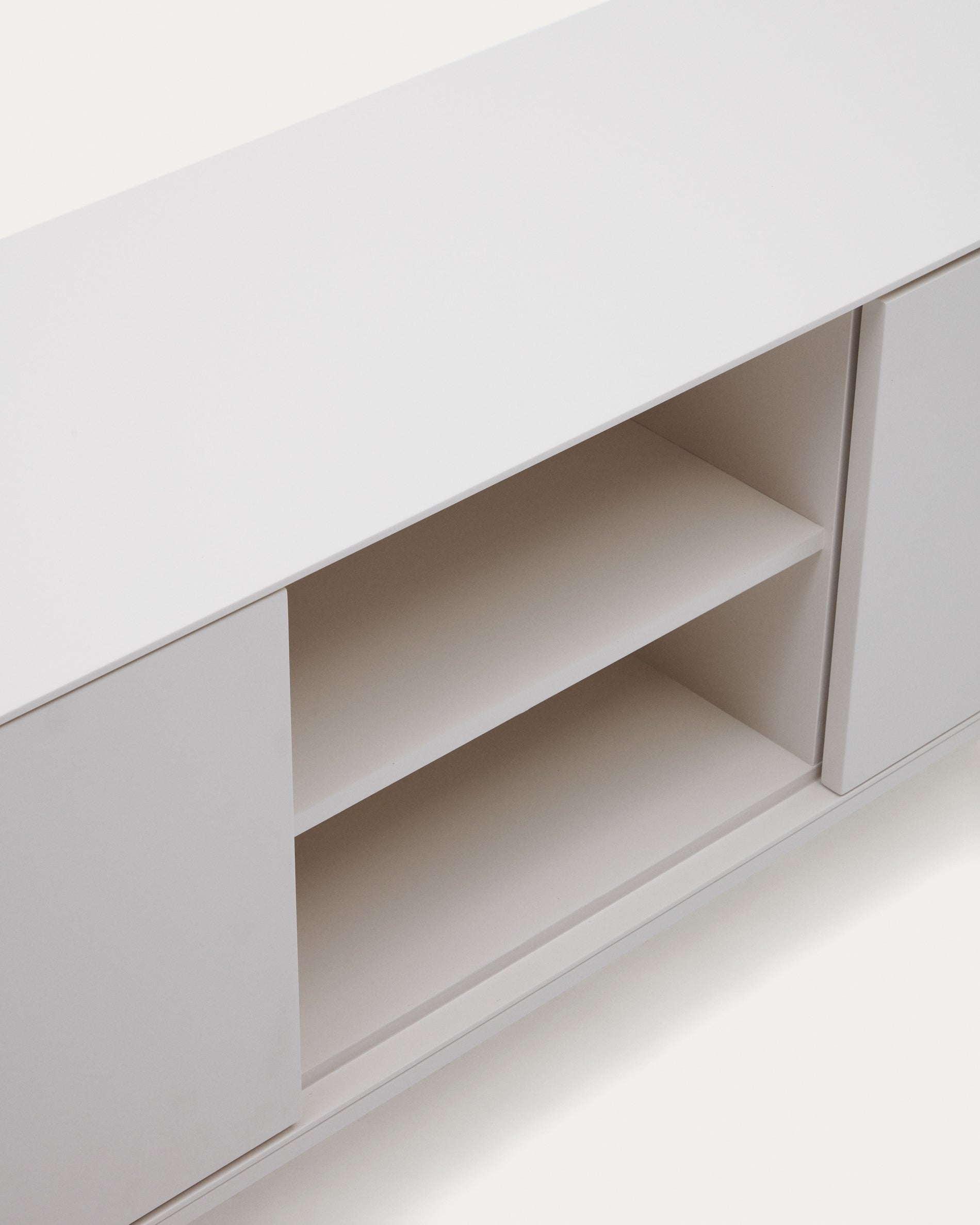 Vedrana TV 3-door cabinet white lacquered MDF 195 x 55 cm - Detail