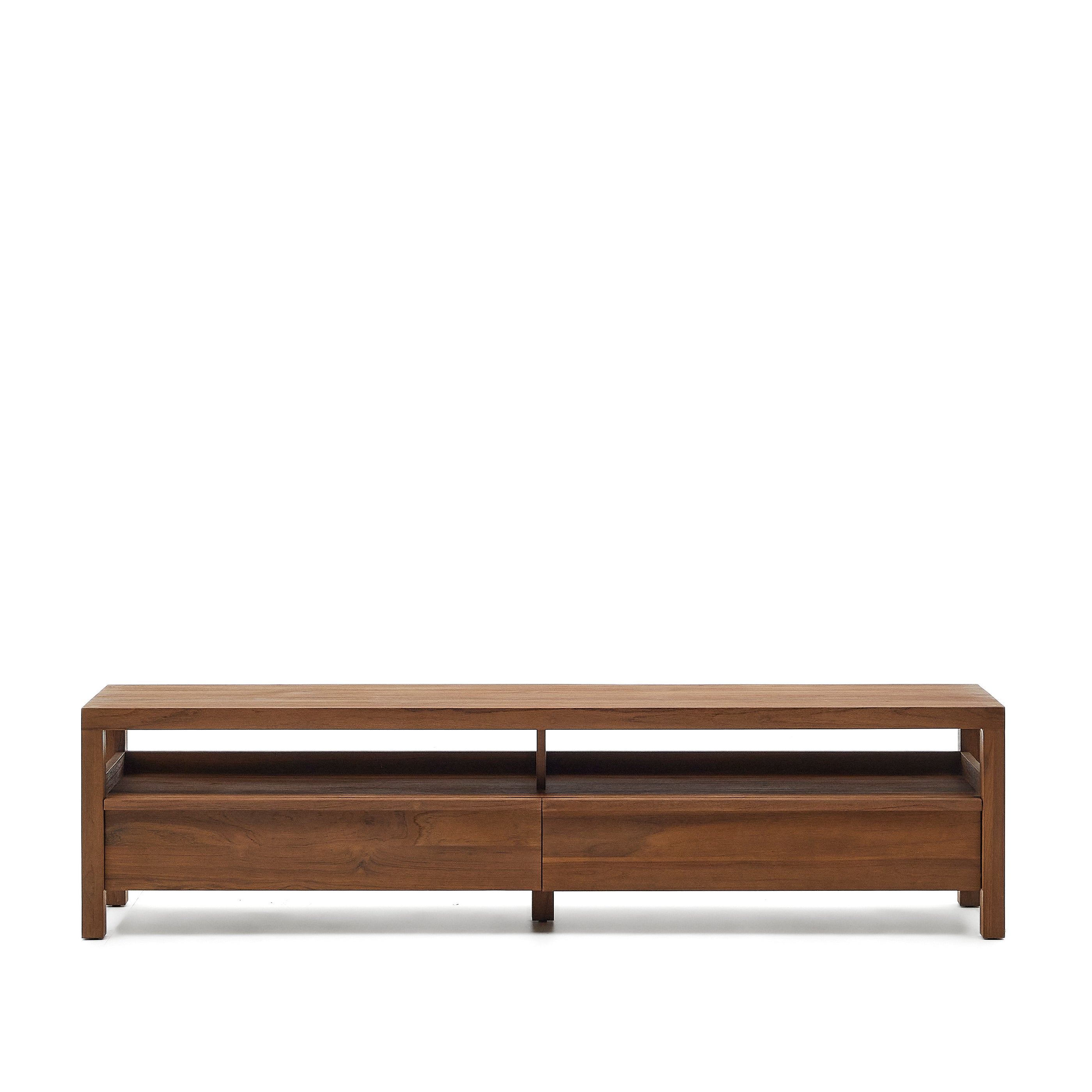 Sashi TV stand made in solid teak wood 200 x 40 cm - Product Image