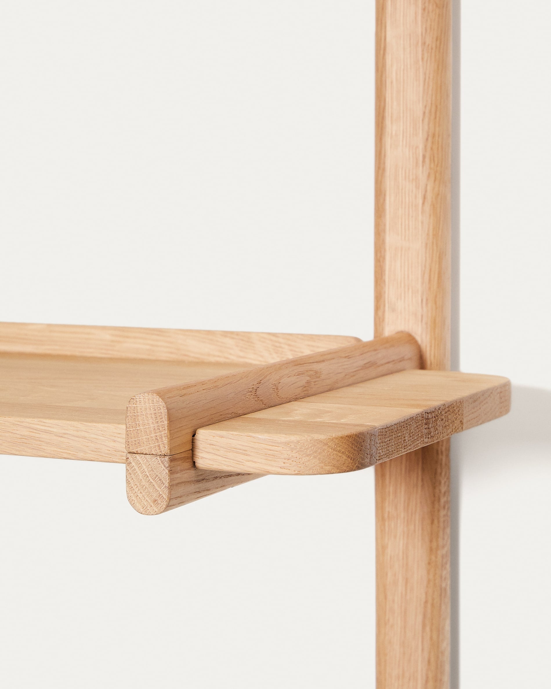 Sitra modular shelf, 6 solid oak wood shelves in a natural finish, 90 cm, FSC Mix Credit