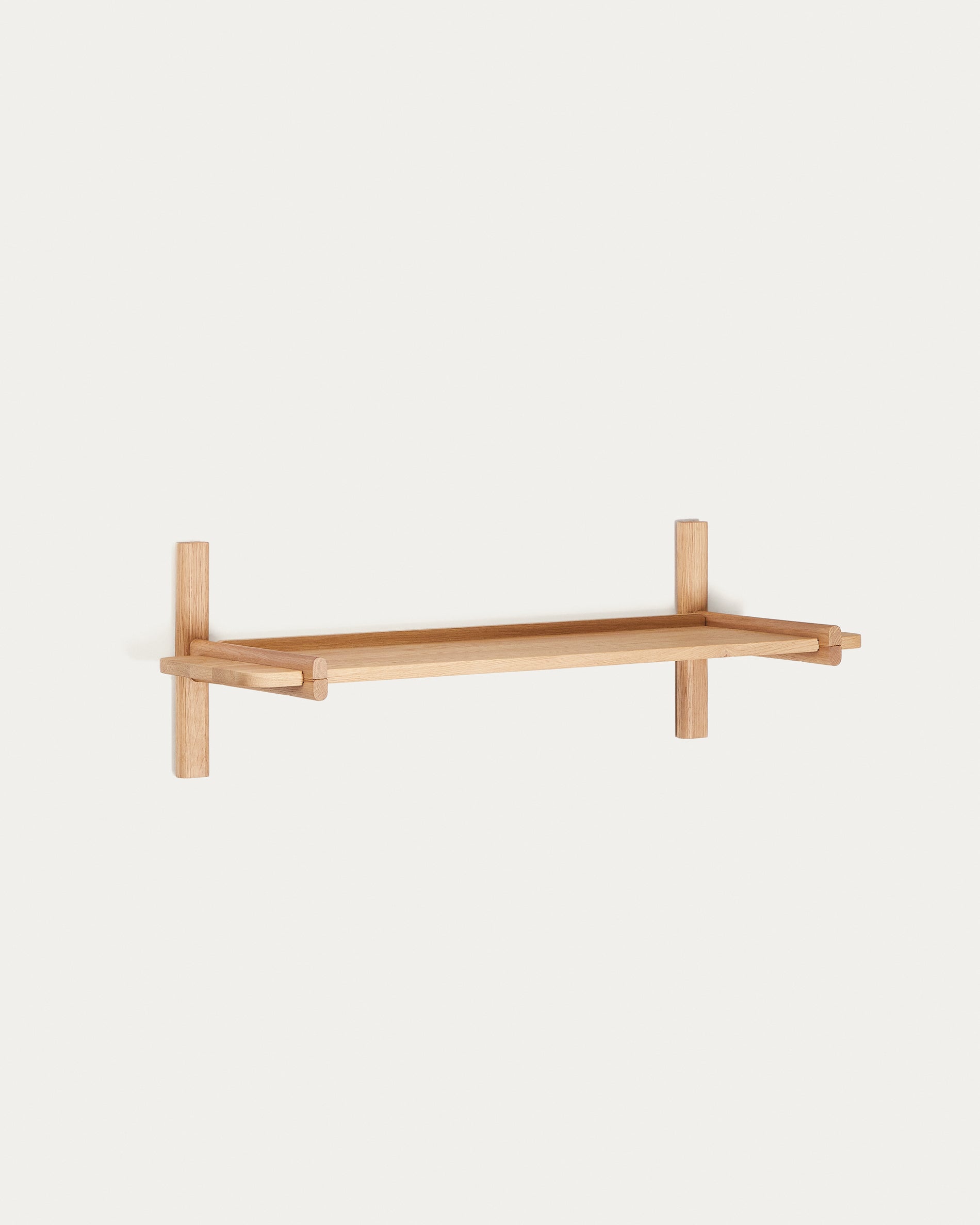Sitra modular shelf, 1 solid oak wood shelf in a natural finish, 90 cm, FSC Mix Credit - Product View