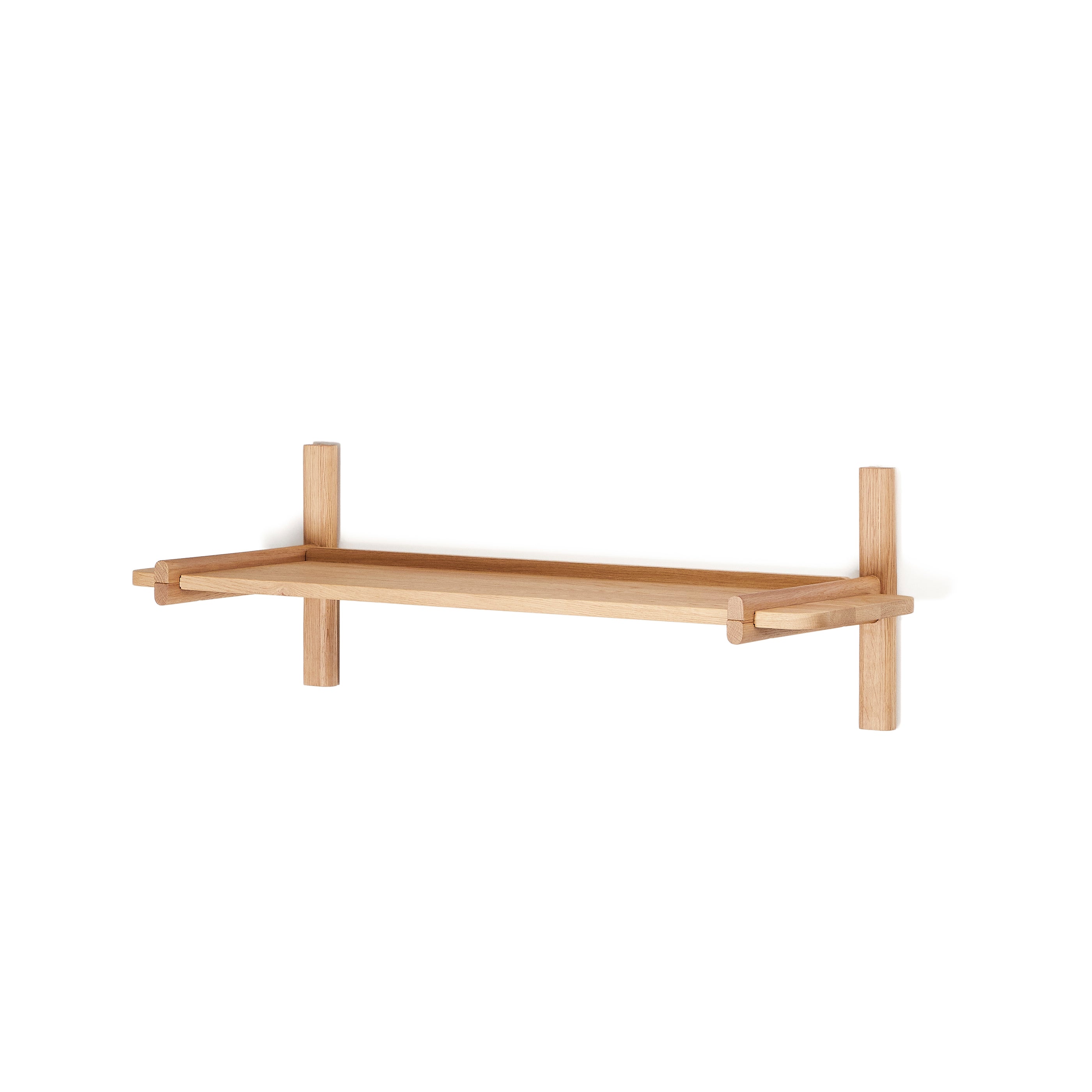 Sitra modular shelf, 1 solid oak wood shelf in a natural finish, 110 cm, FSC Mix Credit - Product Image