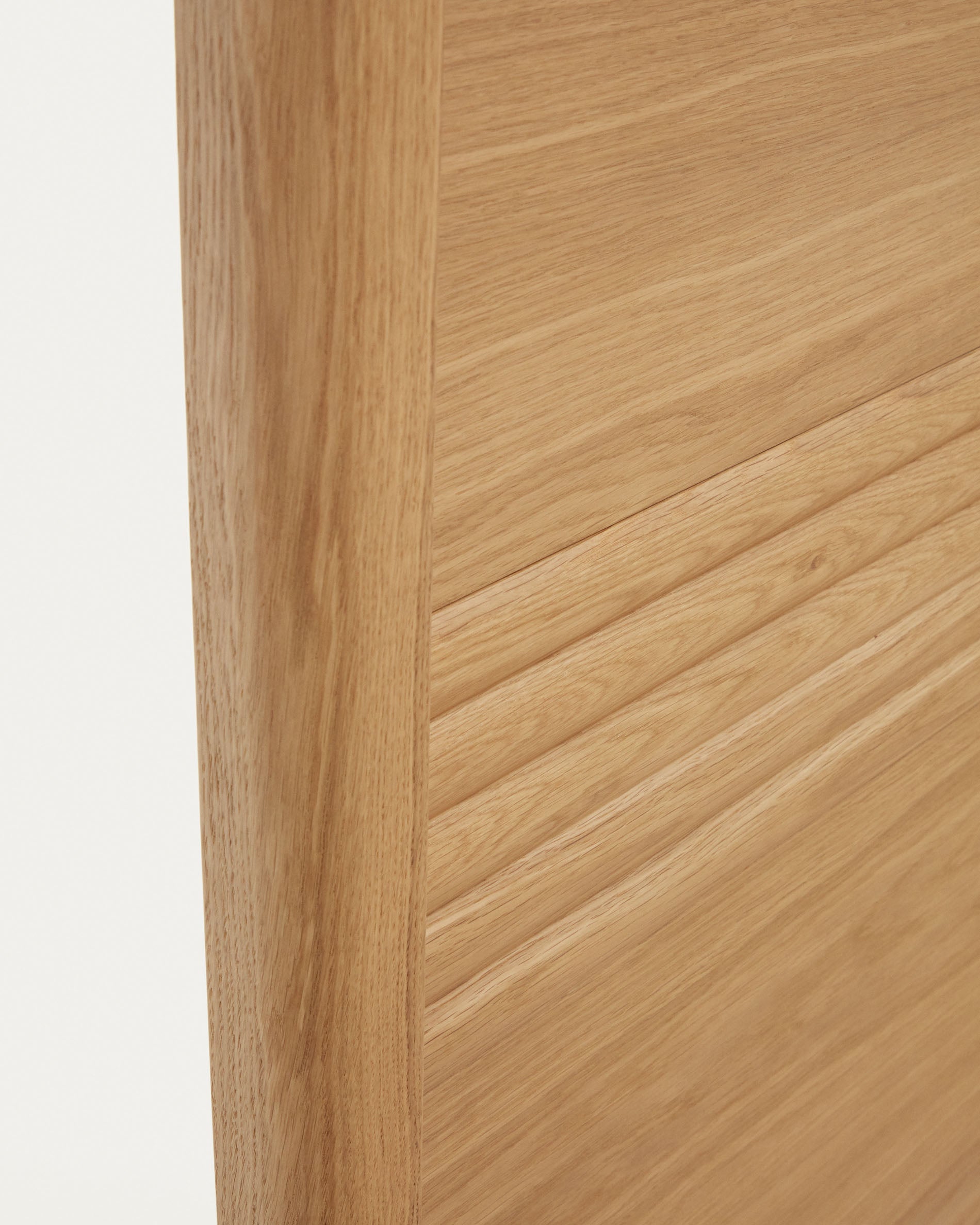Lenon oak wood and veneer bed for 90 x 200 cm mattress, FSC MIX Credit - Detail