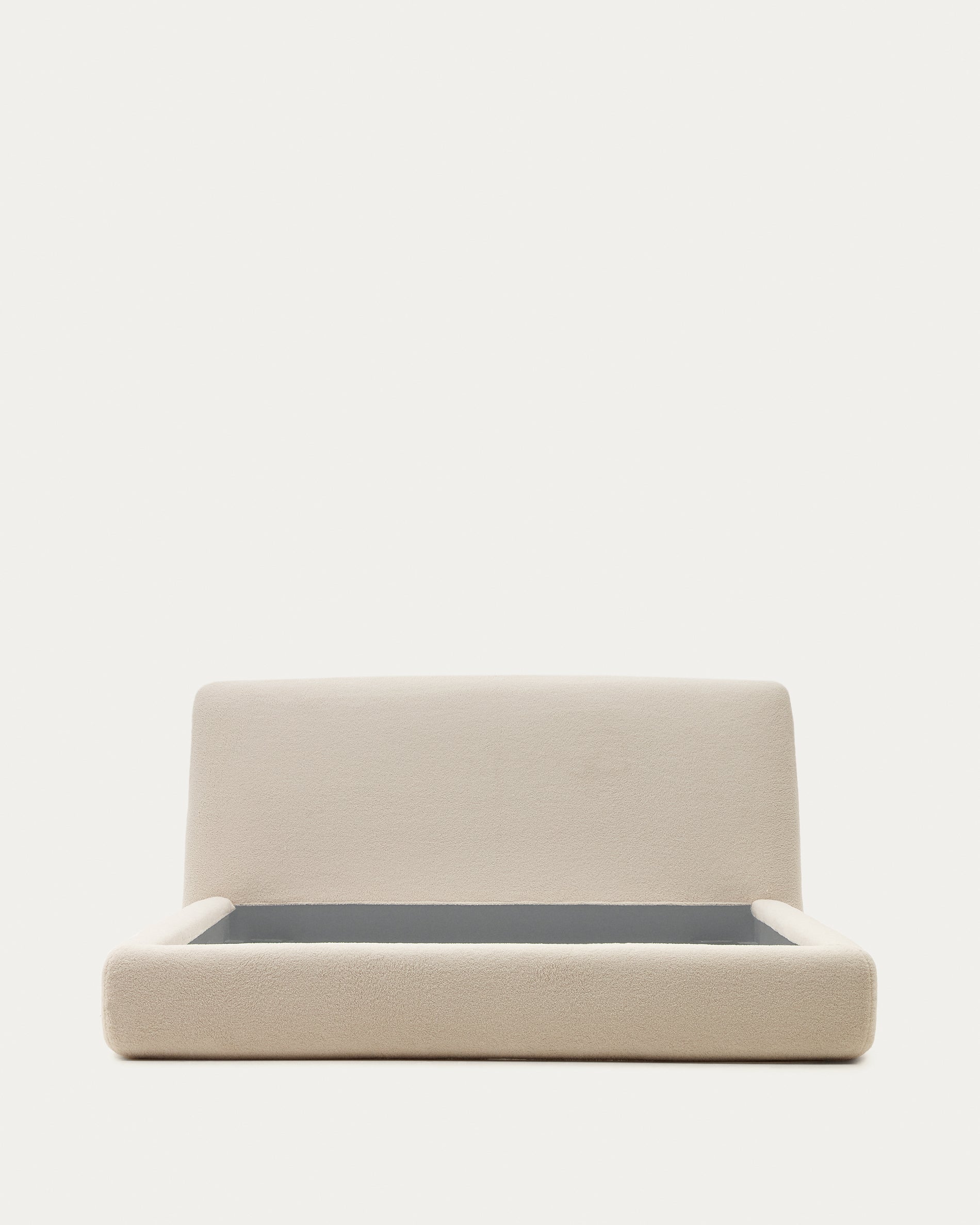 Martina bed cover in ecru bouclé for a 160 x 200 cm mattress - Product View