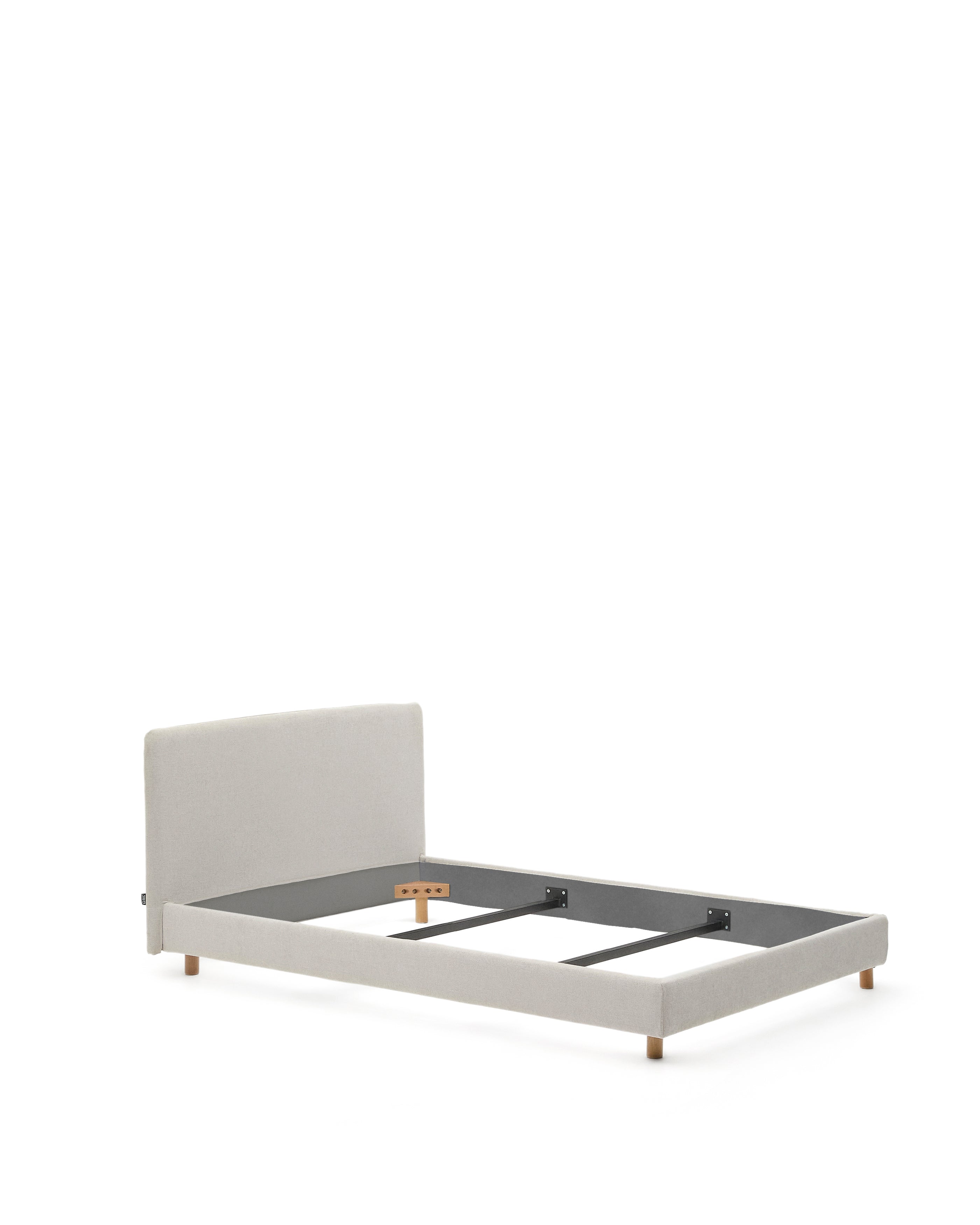 Gyöngyház chenille Valma ágy levehető huzattal 90 x 200 cm-es matrachoz