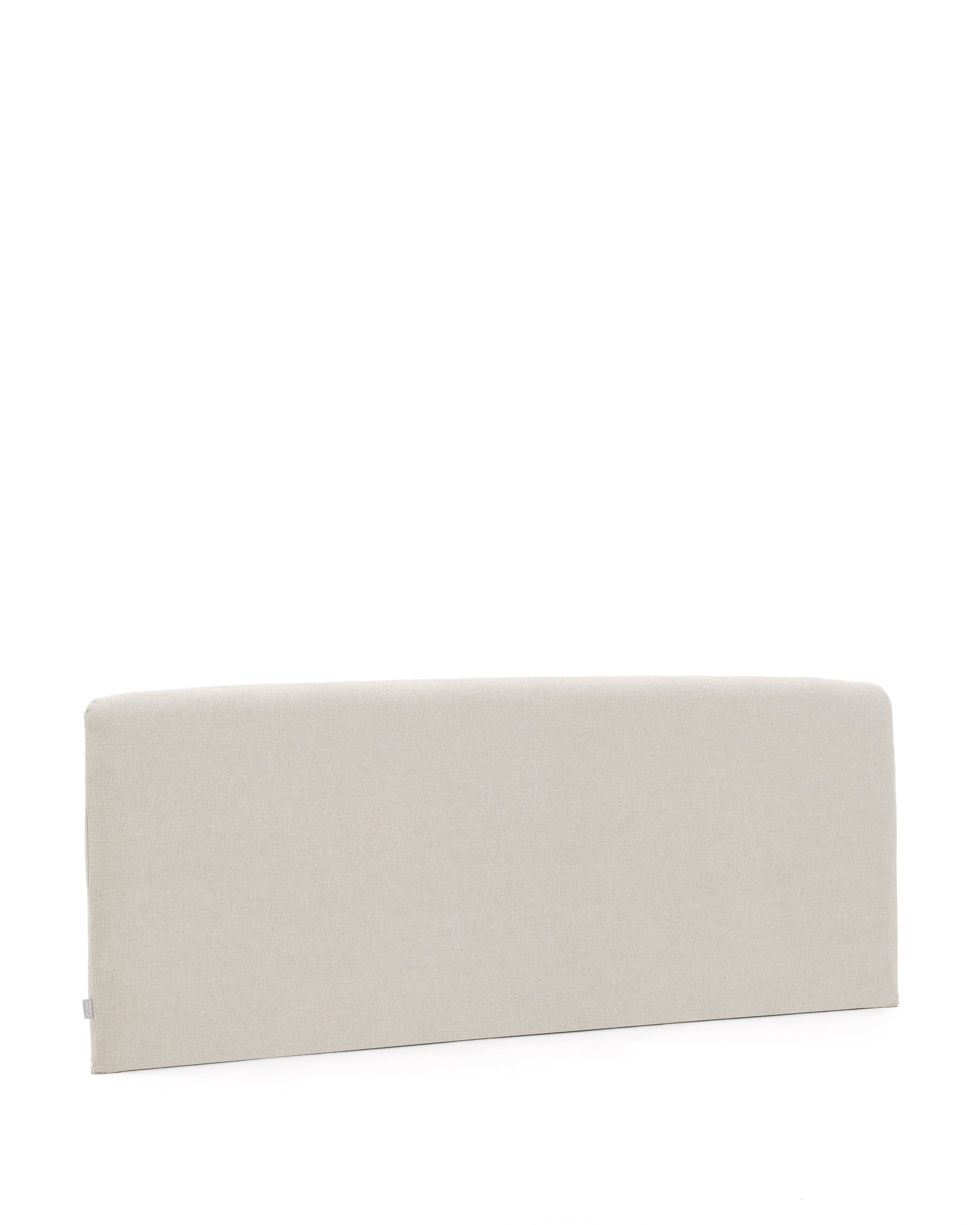 Pearl chenille Valma headboard with removable cover for a 160 x 200 cm bed - Product Image