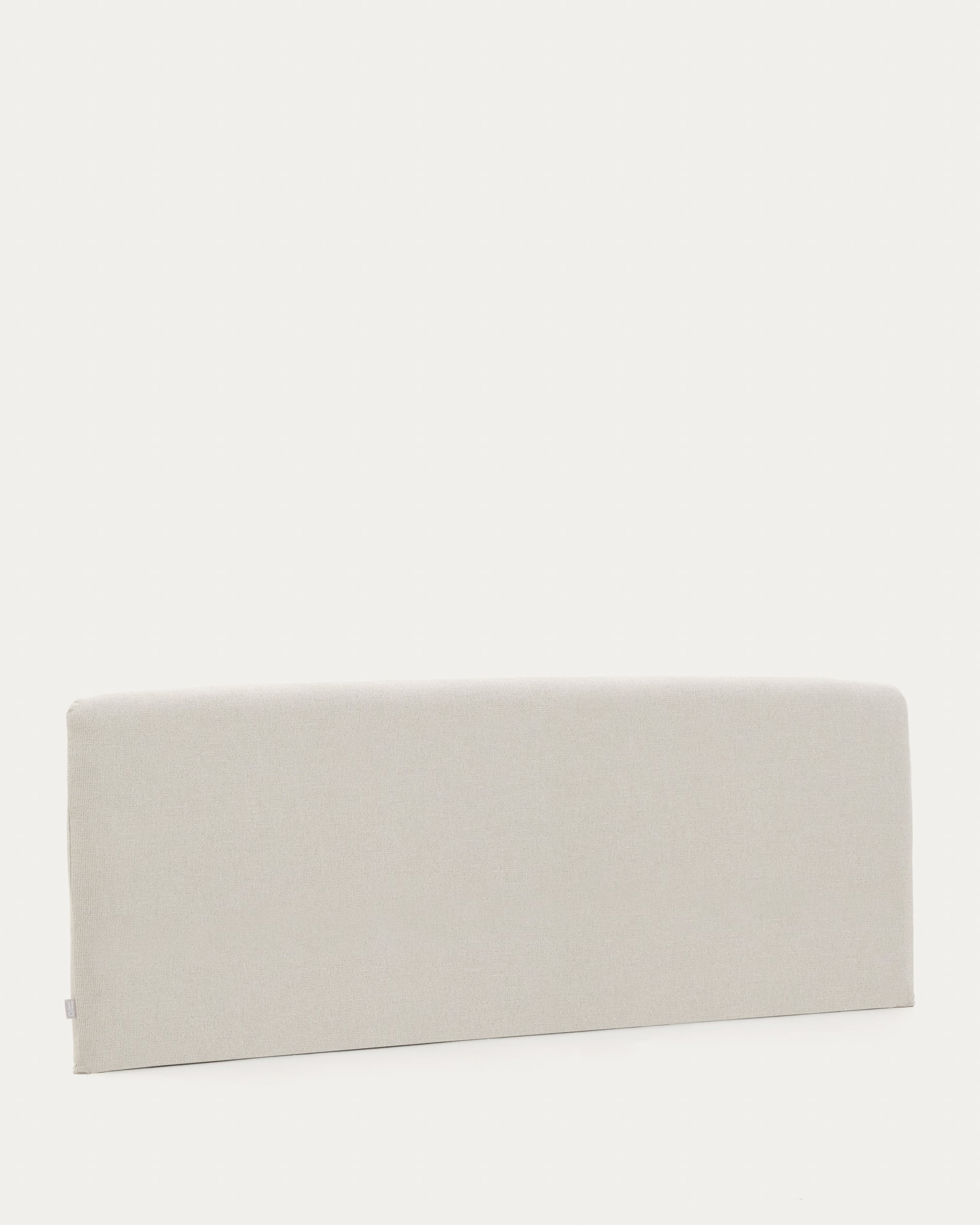 Pearl chenille Valma headboard with removable cover for a 180 x 200 cm bed - Product View