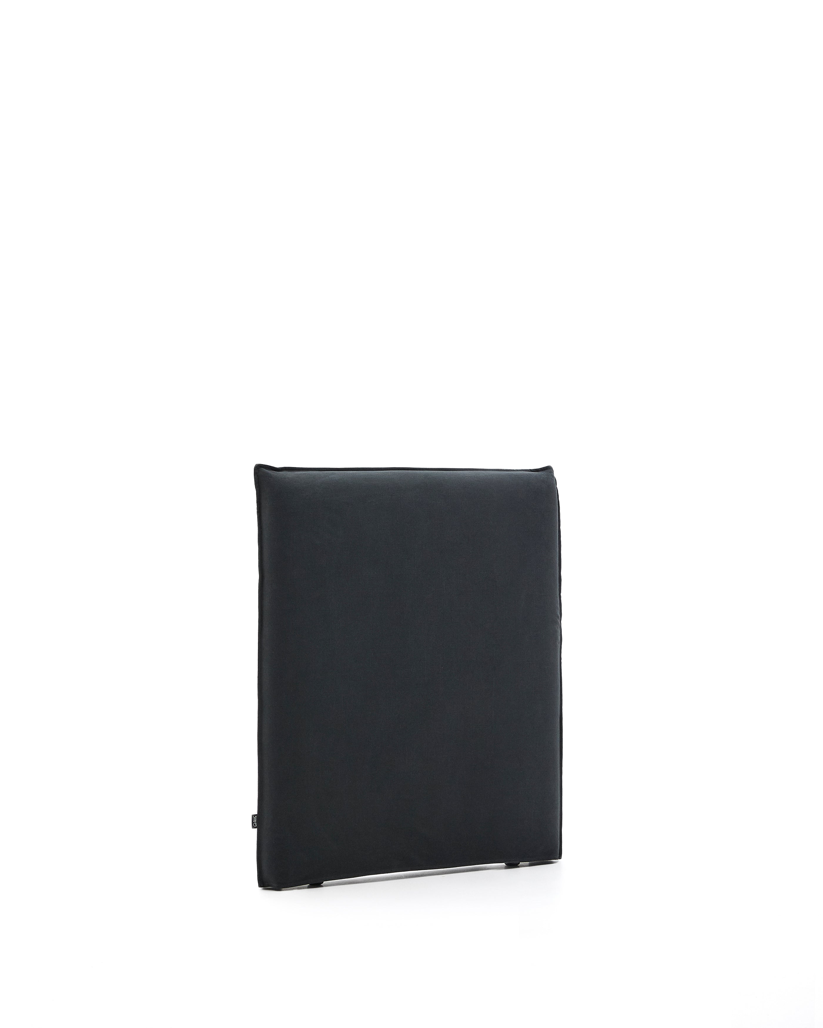 Anthracite grey linen and cotton Jaira headboard with removable cover for a 90 cm FSC Mix Credit bed - Product Image