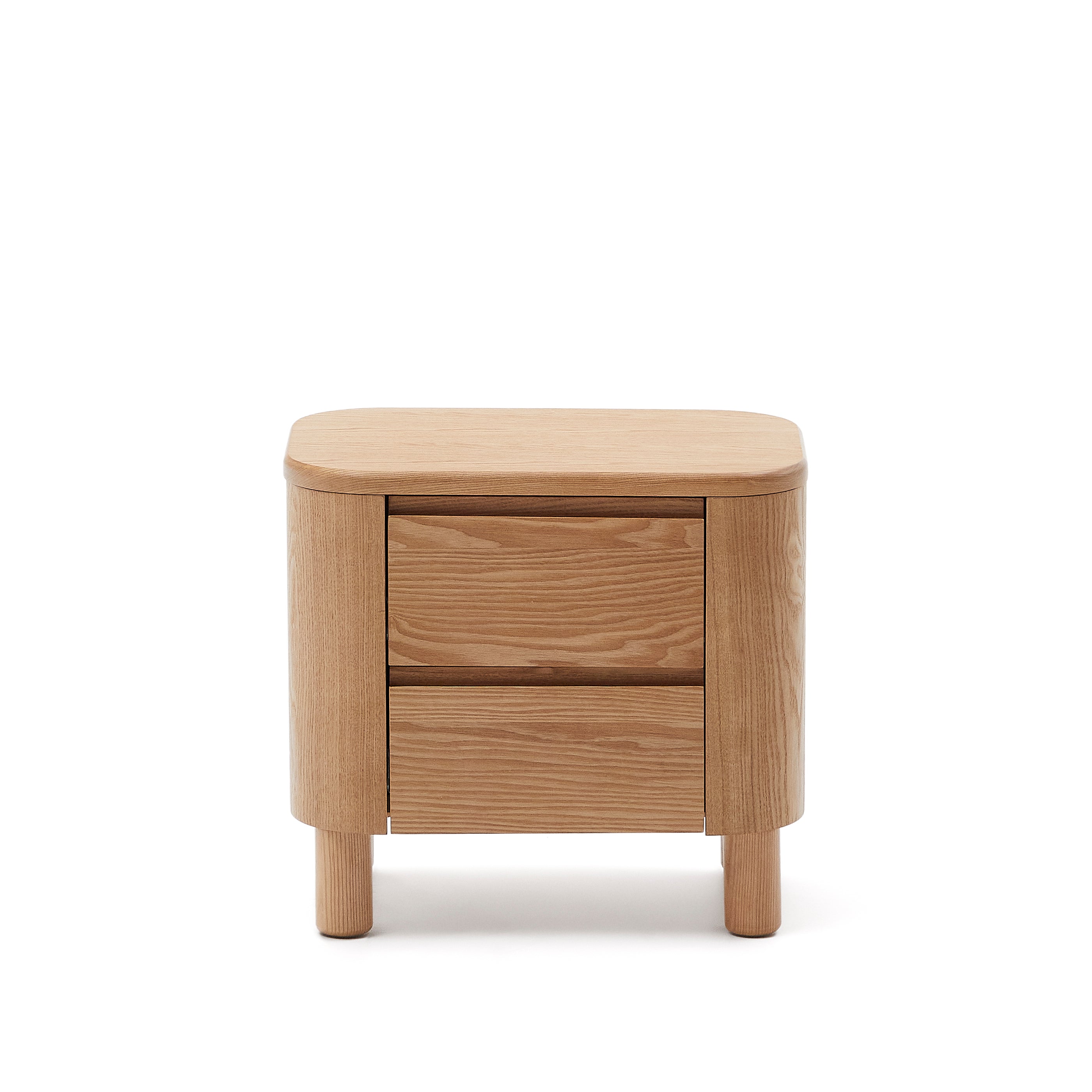 Salaya bedside table in ash plywood FSC Mix Credit, 55 cm x 50 cm - Product Image