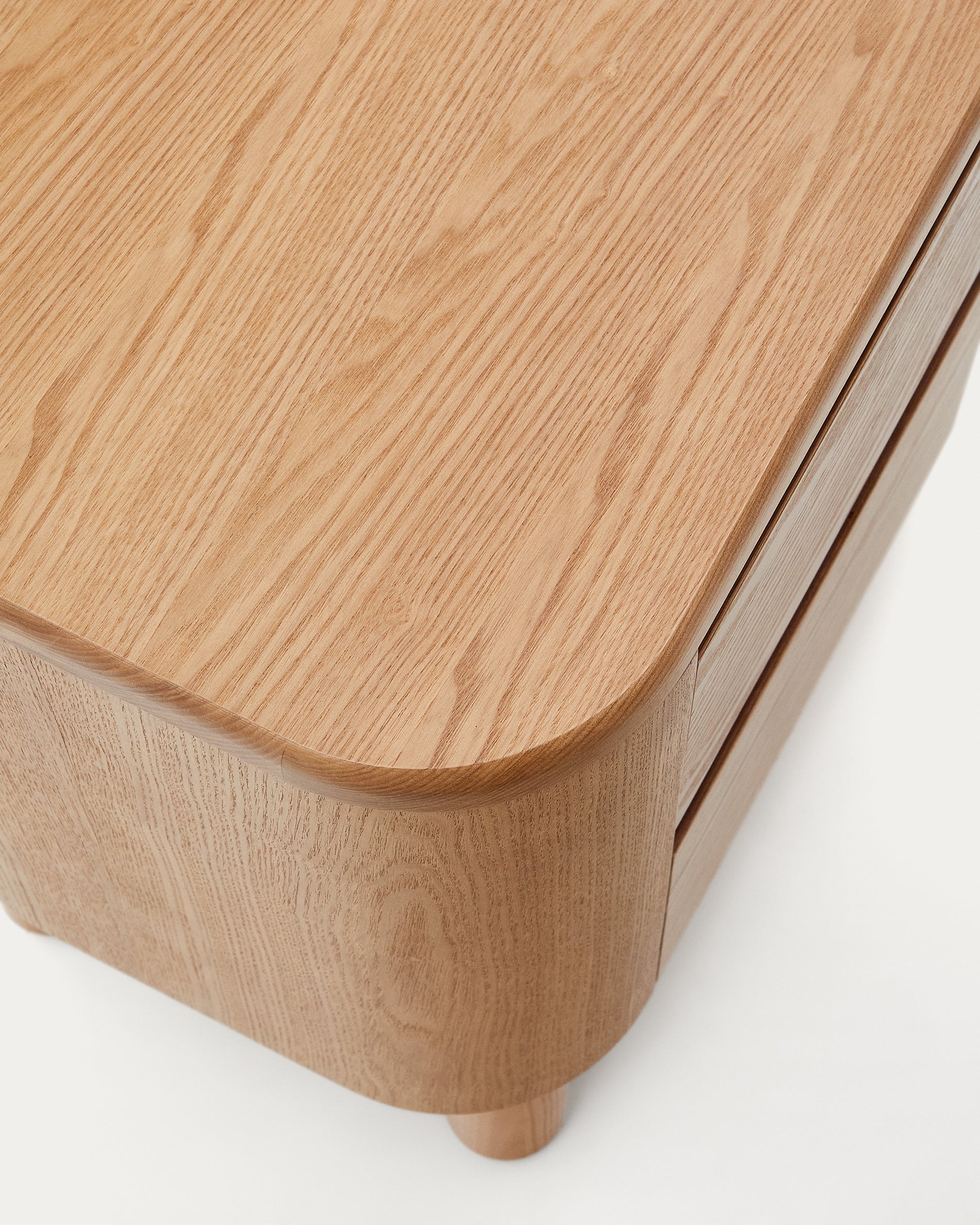 Salaya bedside table in ash plywood FSC Mix Credit, 55 cm x 50 cm - Detail