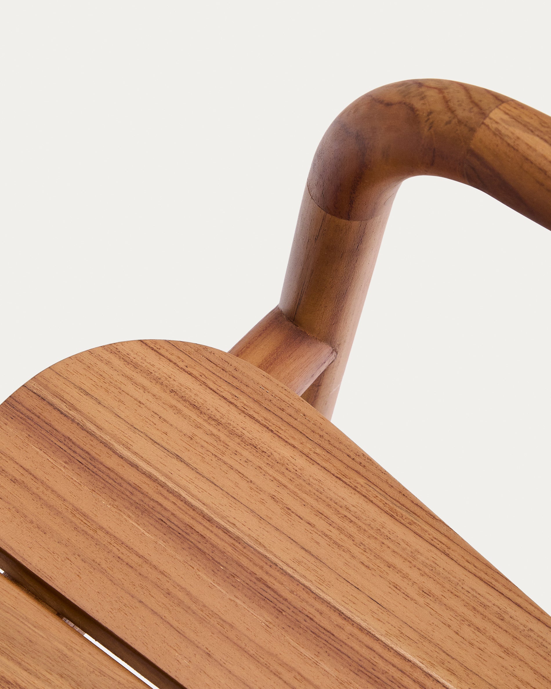 Turqueta outdoor stool made of FSC 100% solid teak wood, height 65cm - Detail