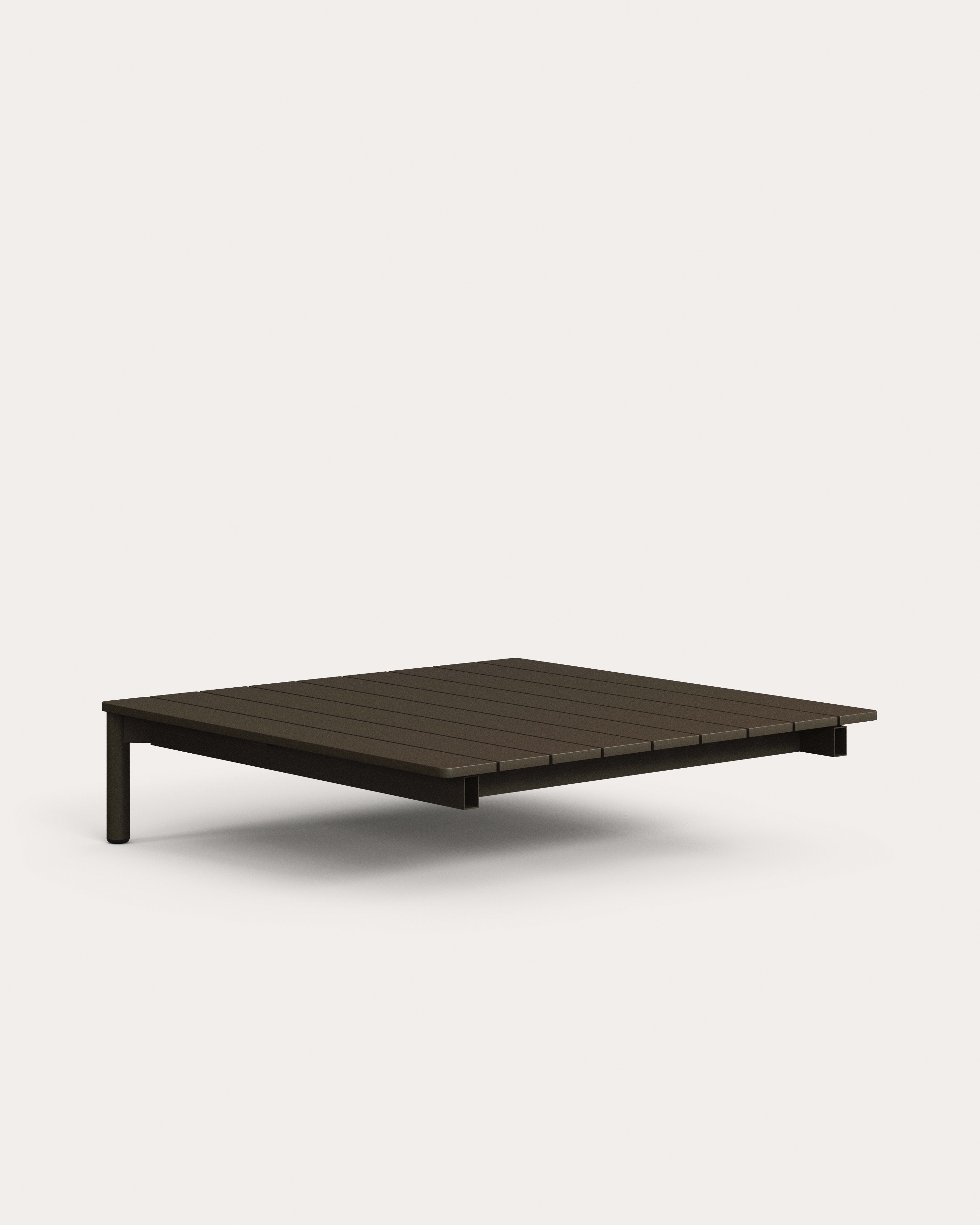 Sorells sarokasztal zöld alumíniumból kanapéhoz 95 x 95cm